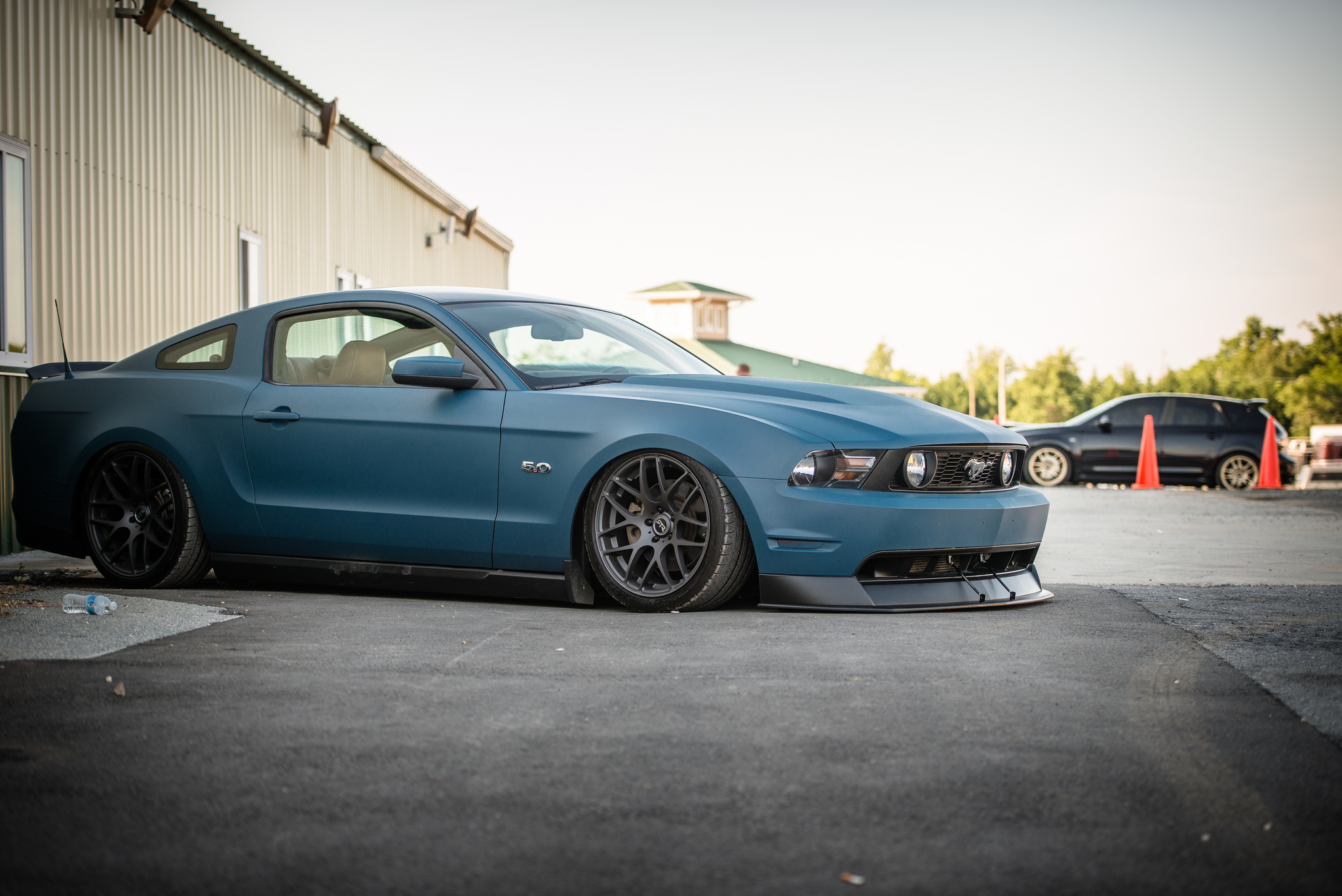 General 2048x1367 tuning low car Ford Mustang muscle cars car blue cars vehicle Ford Ford Mustang S-197 II American cars stanced