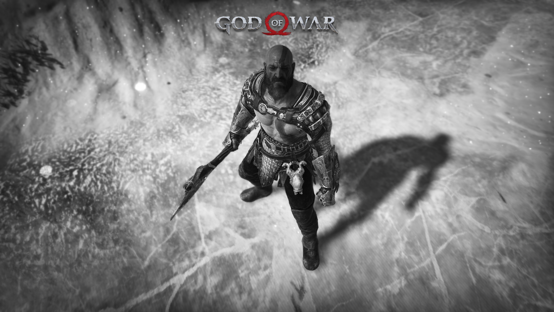 General 1920x1080 video games God of War selective coloring video game men video game characters PC gaming