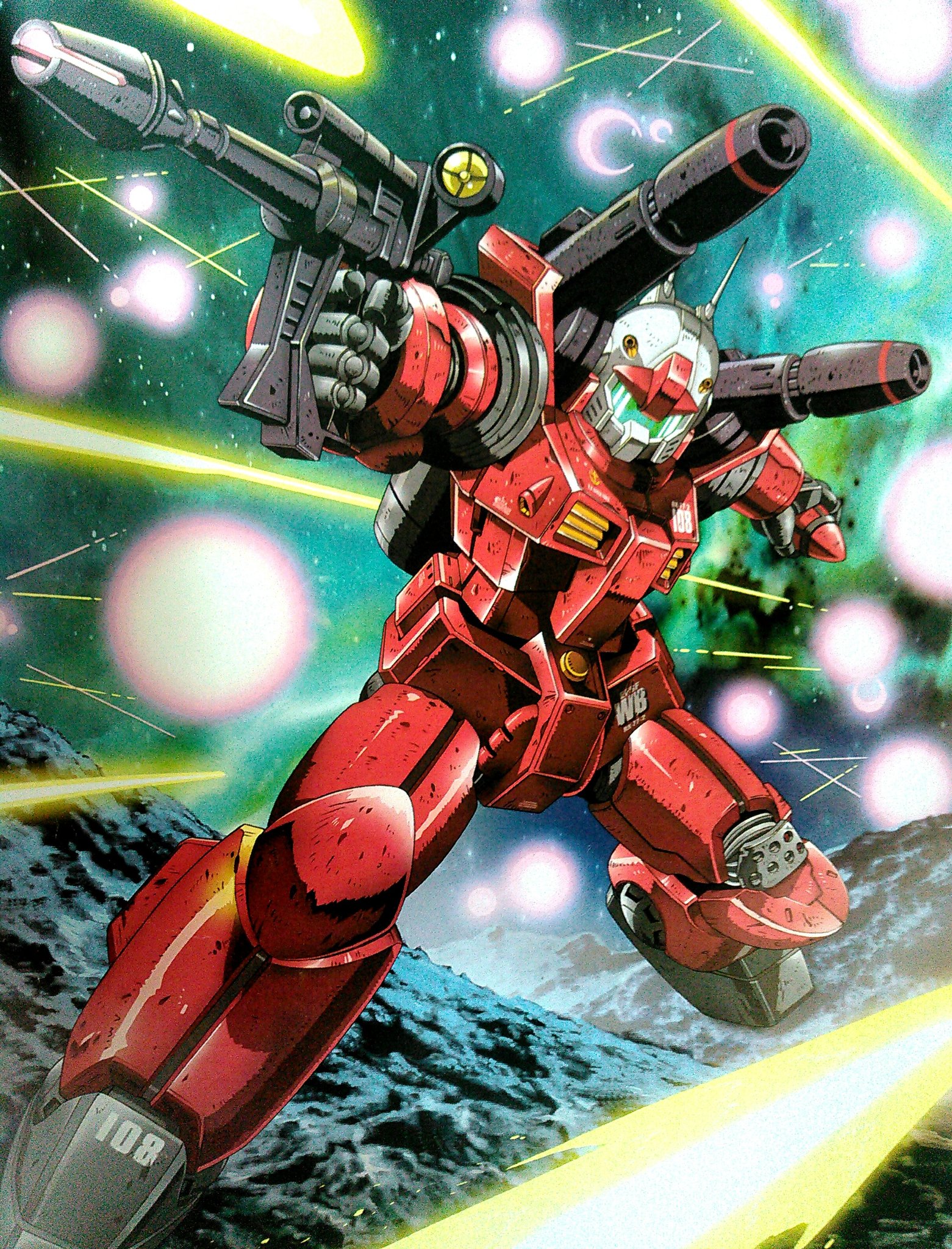 Anime 1561x2048 Guncannon Mobile Suit Gundam Mobile Suit artwork digital art fan art mechs Super Robot Taisen
