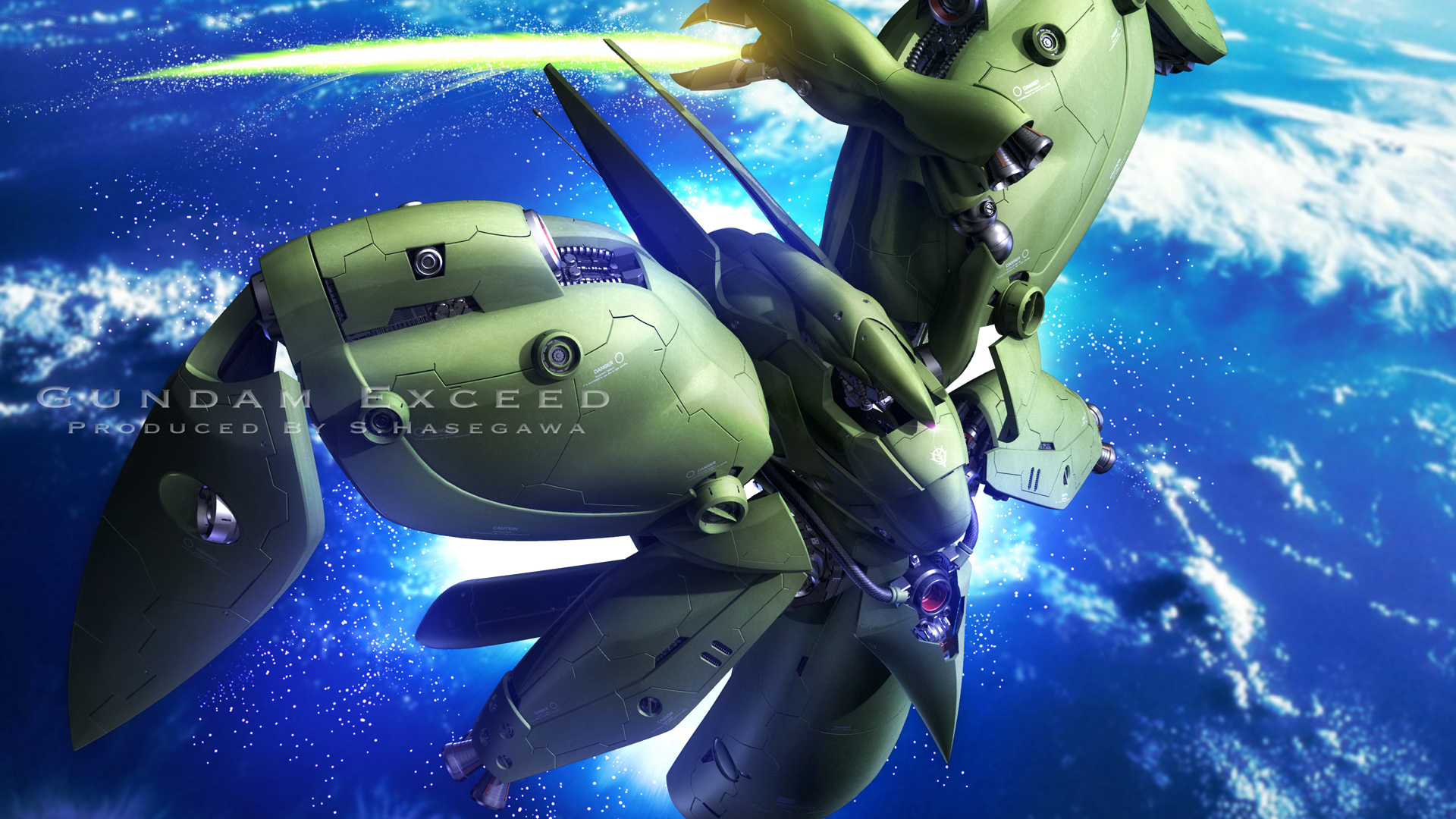 Anime 1920x1080 Mobile Suit Gundam 0083: Stardust Memory anime mechs Super Robot Taisen Neue Ziel artwork digital art fan art