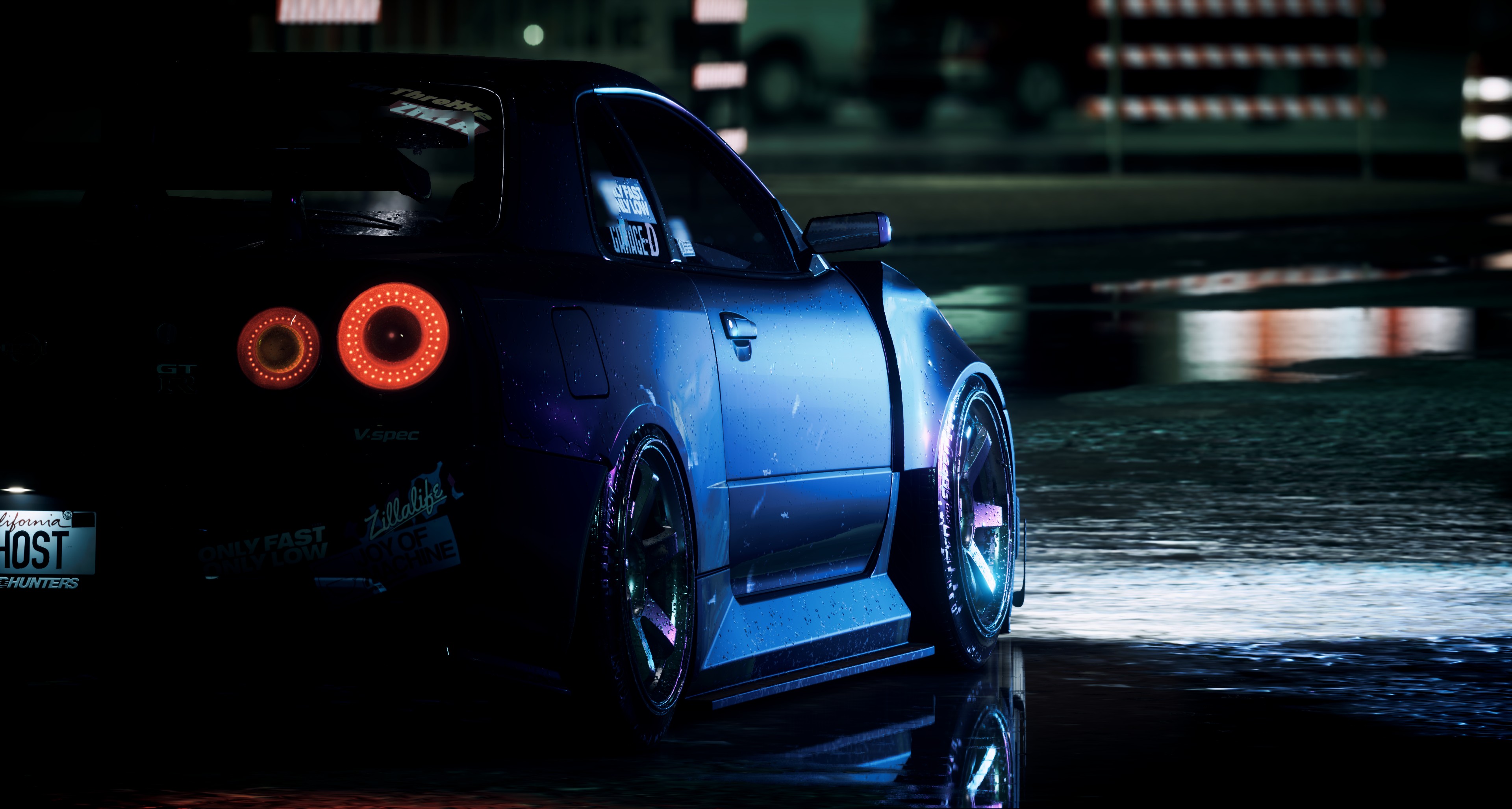 General 3840x2056 Need for Speed 2015 Need for Speed Nissan Nissan Skyline R34 blue cars screen shot Nissan Skyline car