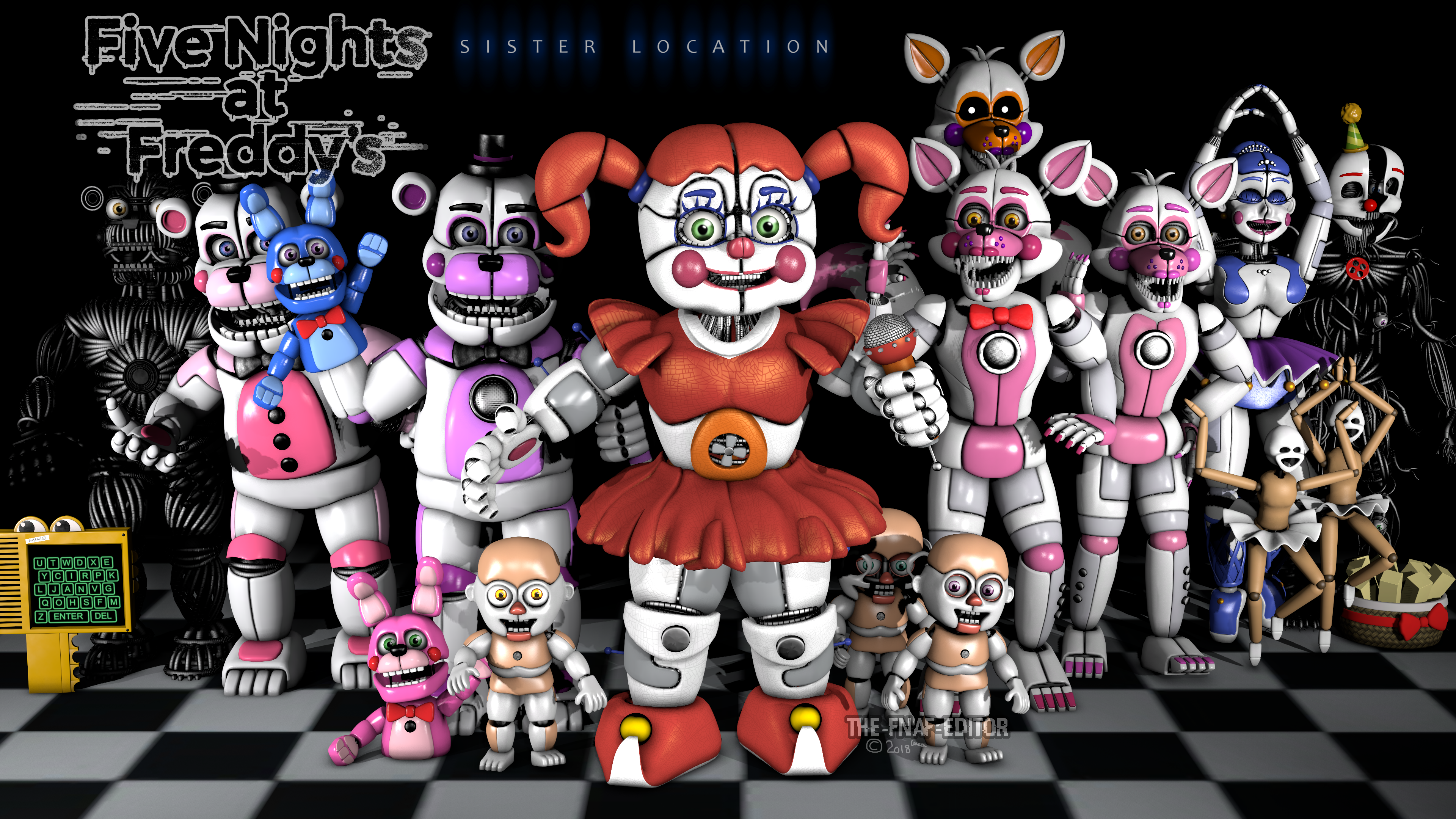 General 3840x2160 Five Nights at Freddy's Scott Cawthon Sister location video games PC gaming 2018 (year)