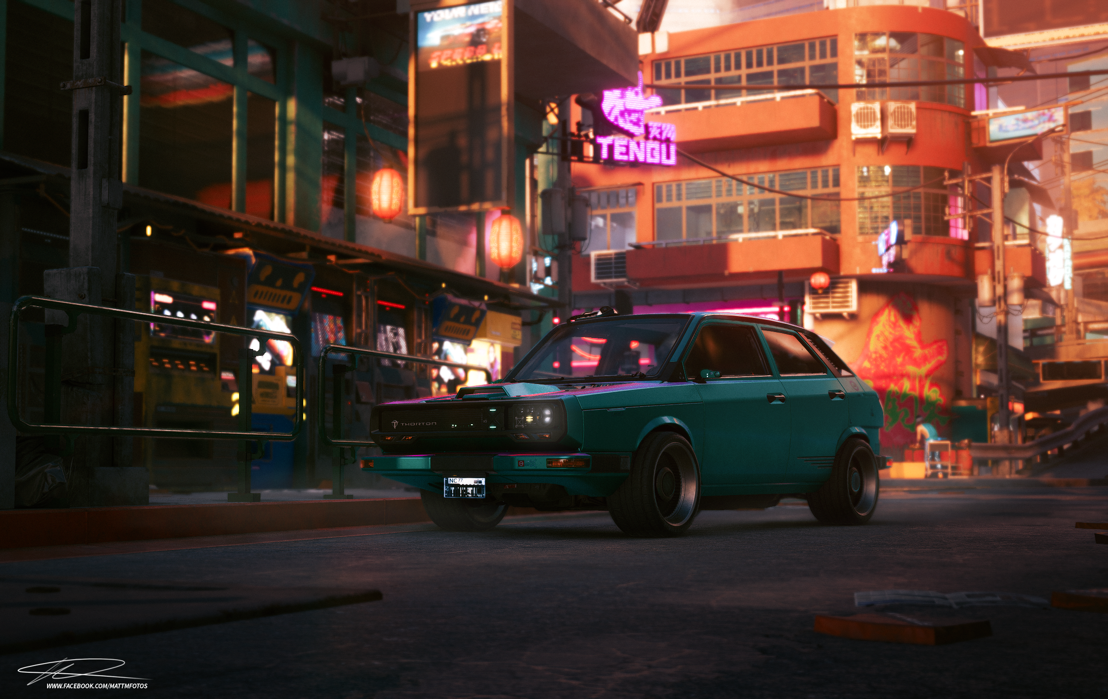 General 2284x1440 Cyberpunk 2077 cyberpunk mattmfotos Thorton Galena car video games vehicle PC gaming screen shot watermarked