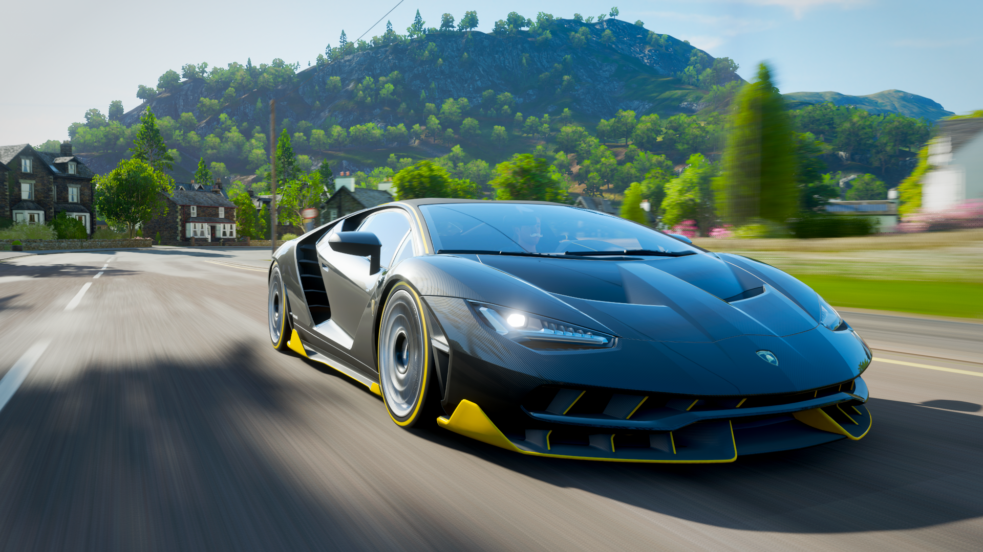 General 1920x1080 Xbox One Forza Horizon 4 video games screen shot racing car black cars vehicle