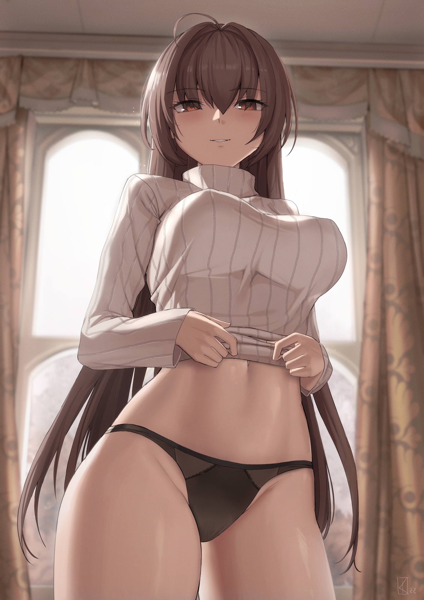 Anime 1415x2000 Fate/Grand Order Scathach Kakeku anime girls underwear