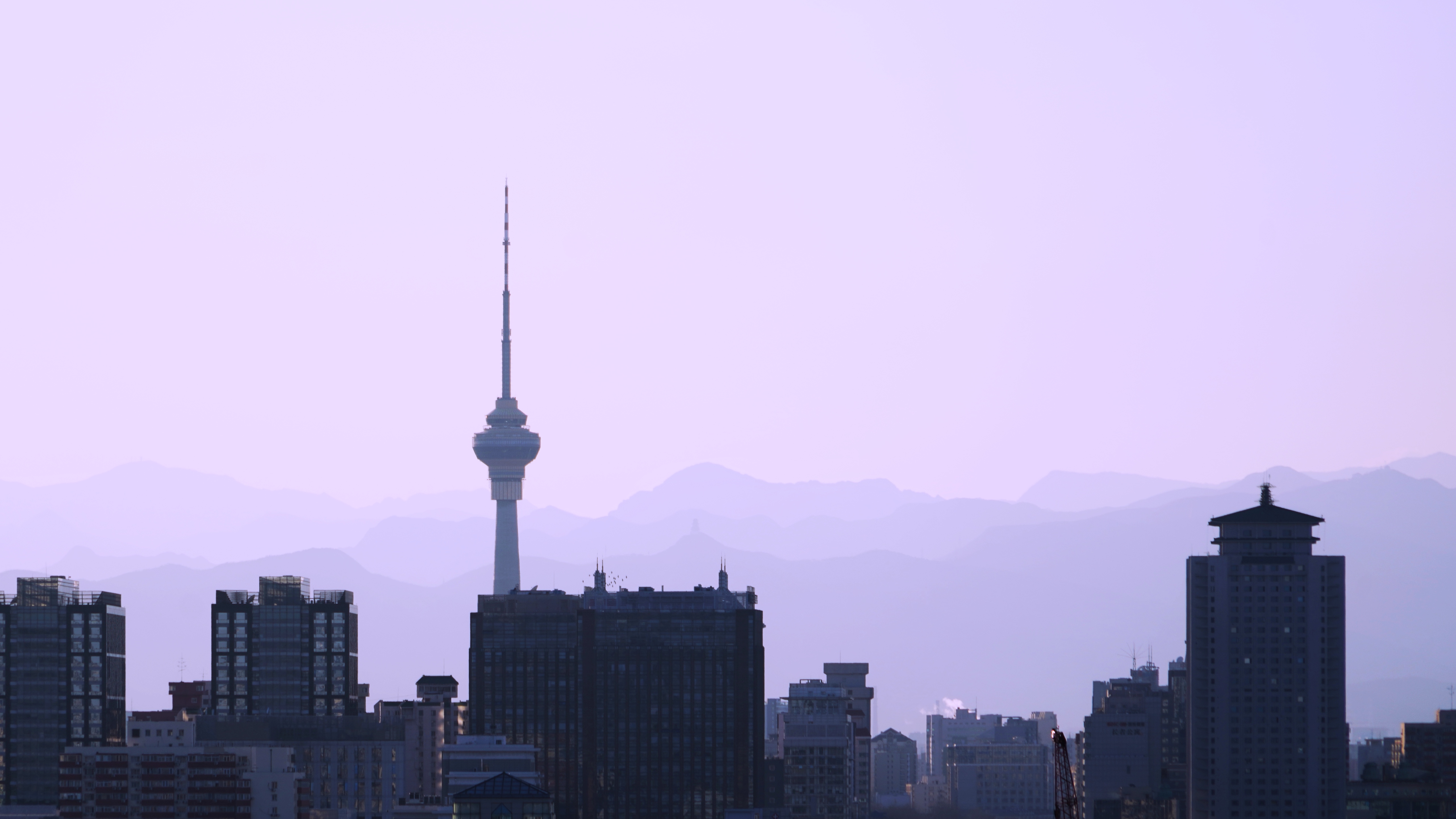 General 5126x2883 Beijing China building tower sunset city