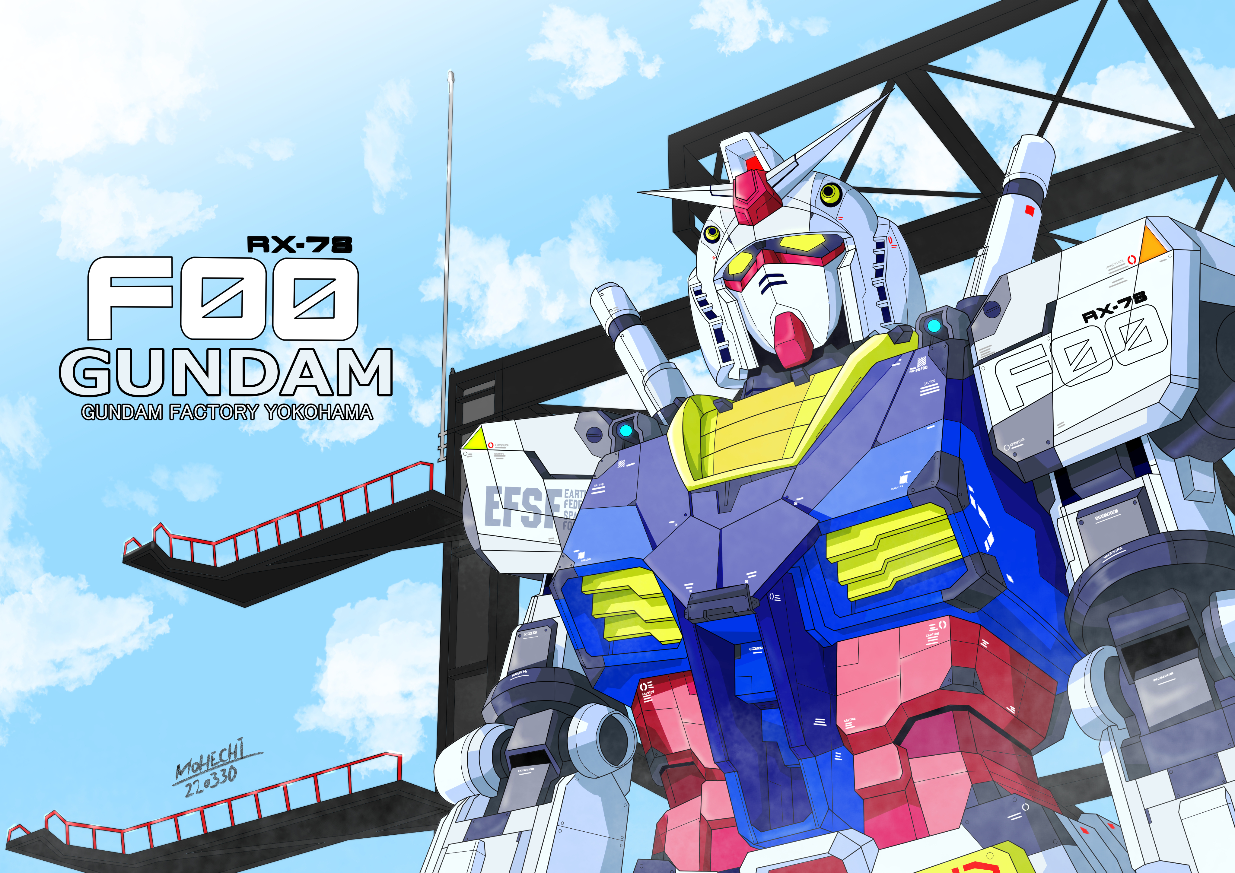 Anime 4093x2894 anime mechs Gundam Mobile Suit Gundam Super Robot Taisen RX-78 Gundam artwork digital art fan art