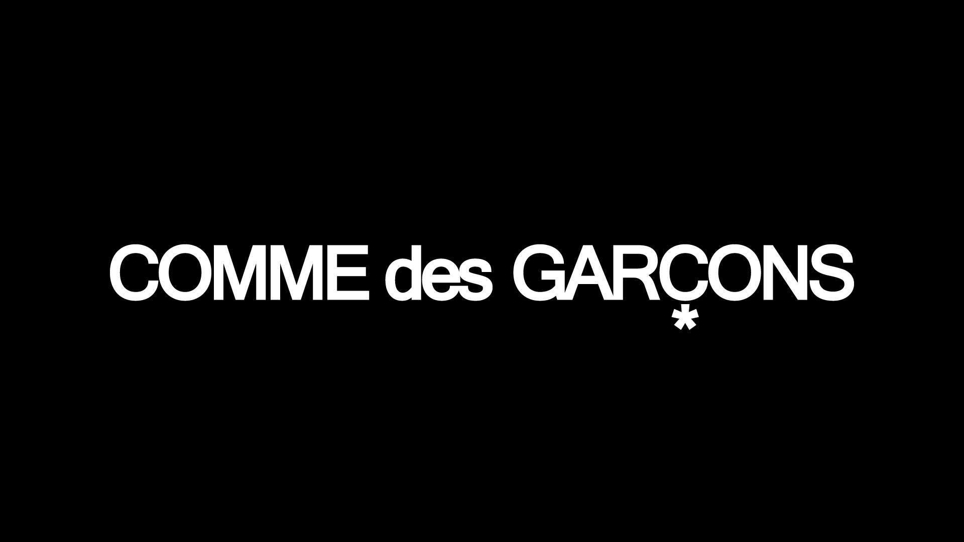 General 1920x1080 brand cdg fashion French black background simple background