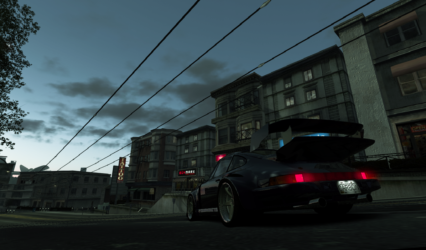 General 1360x800 video games Need for Speed: World car PC gaming screen shot black cars Porsche