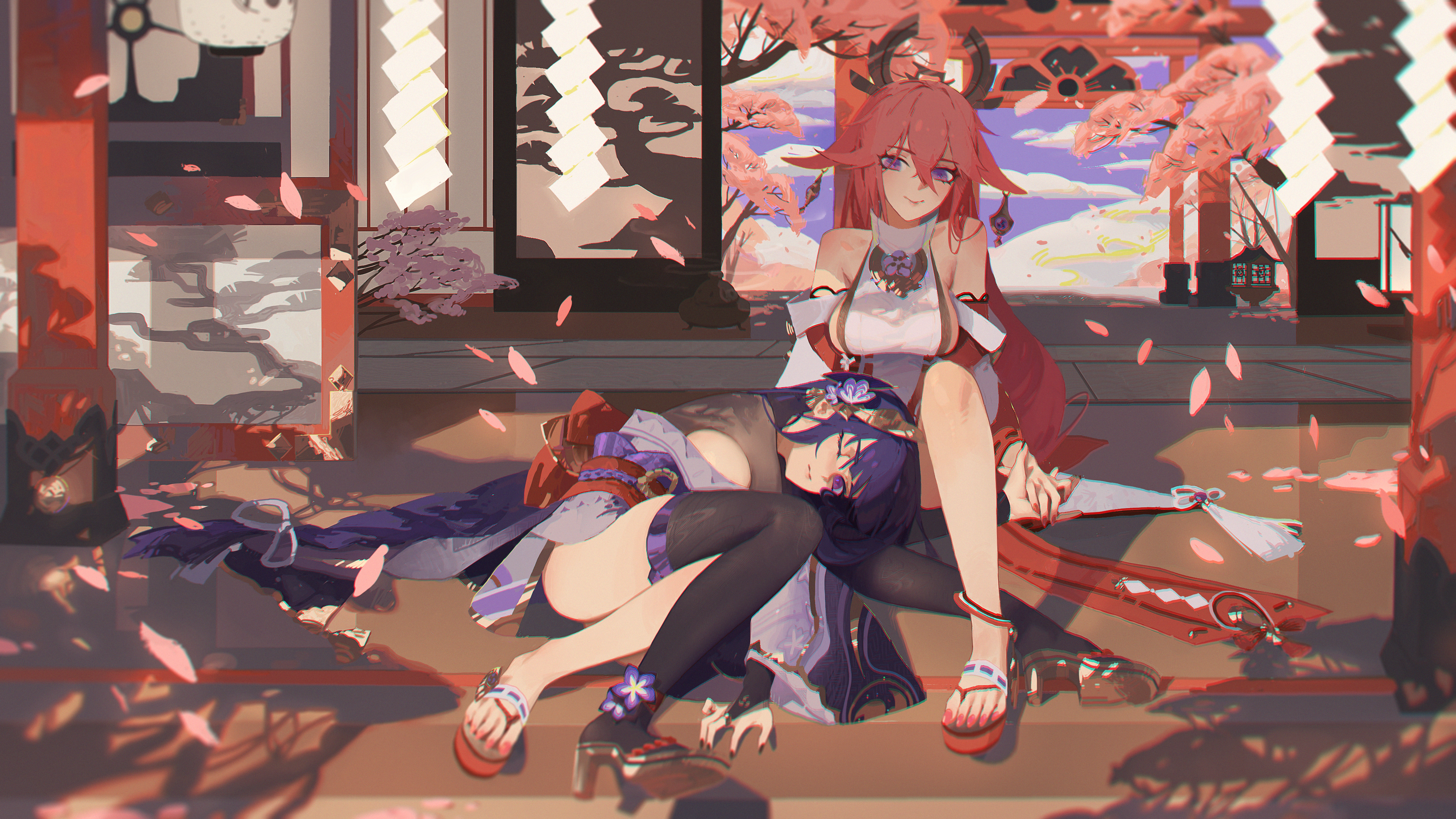 Yae miko and raiden