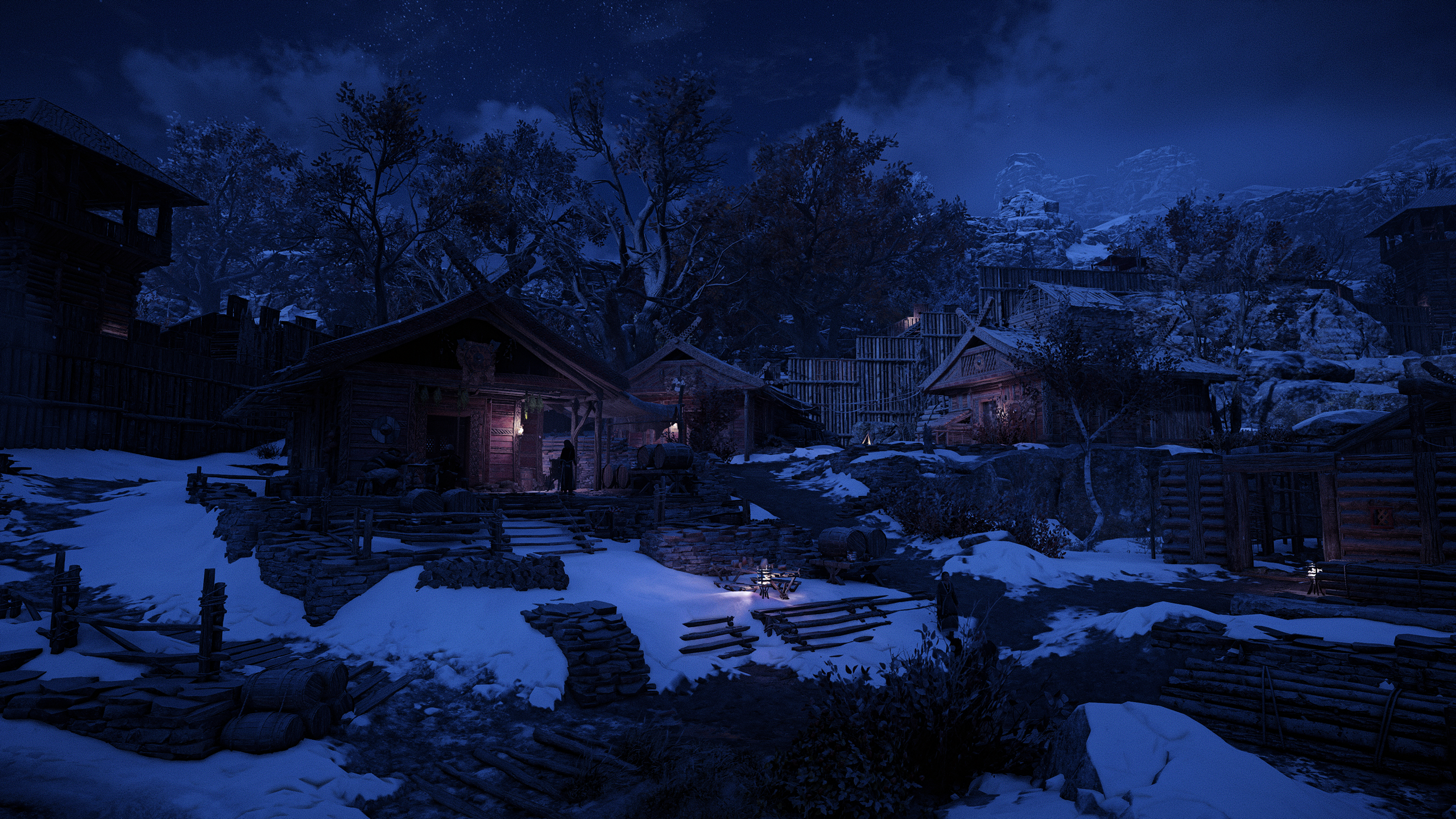 General 2560x1440 Assassin's Creed: Valhalla nature village PC gaming reshade digital art