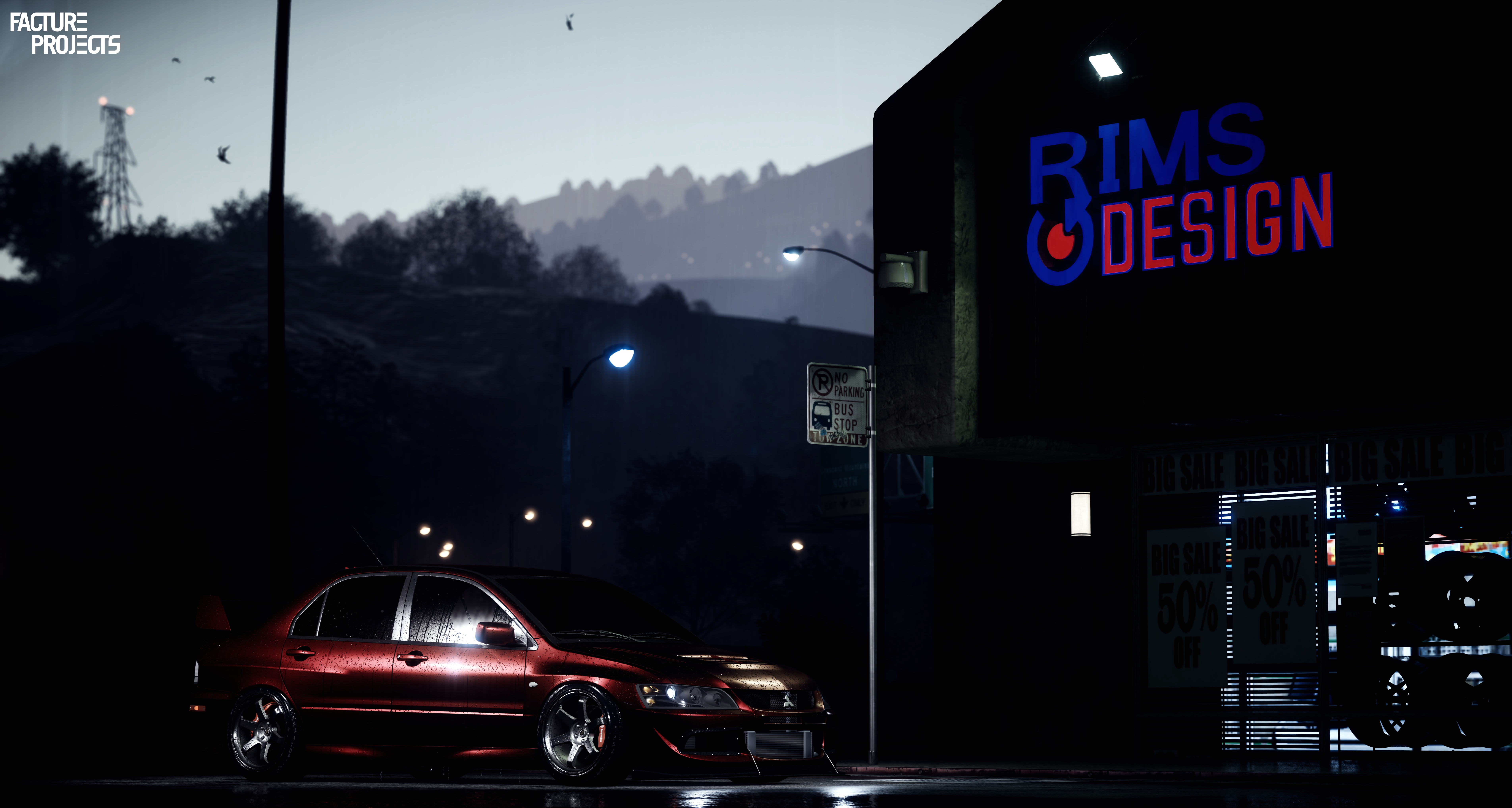 General 7616x4068 Mitsubishi red Need for Speed 2015 Need for Speed car Mitsubishi Lancer EVO