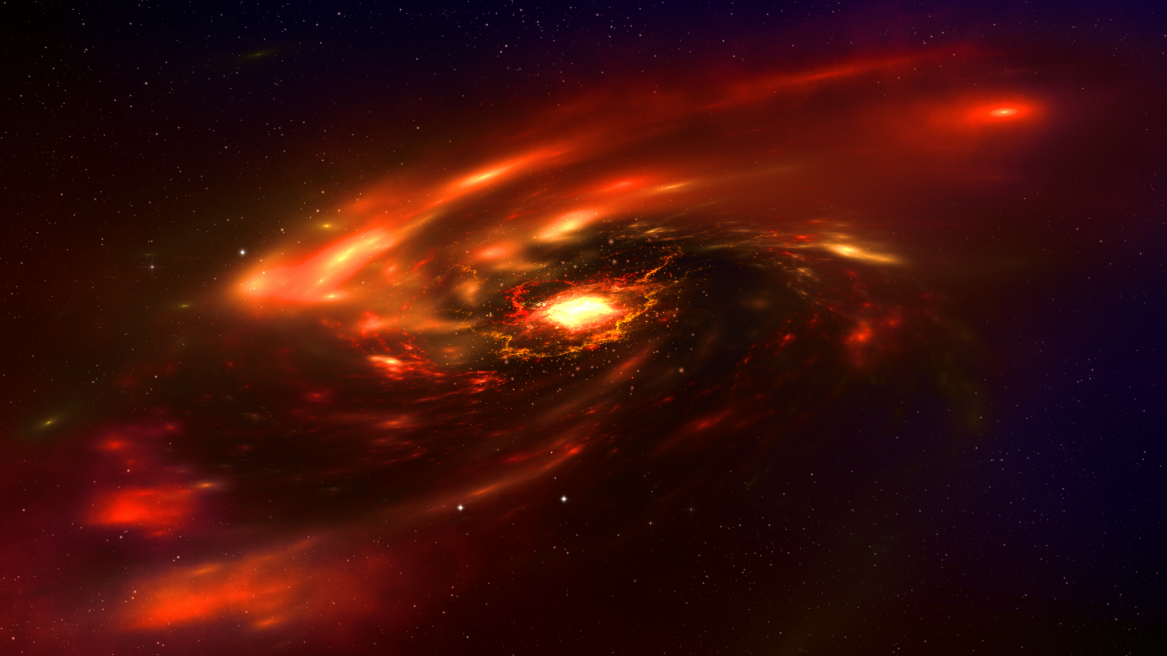 General 3840x2160 hypnoshot digital art artwork illustration CGI space stars planet nebula space art galaxy