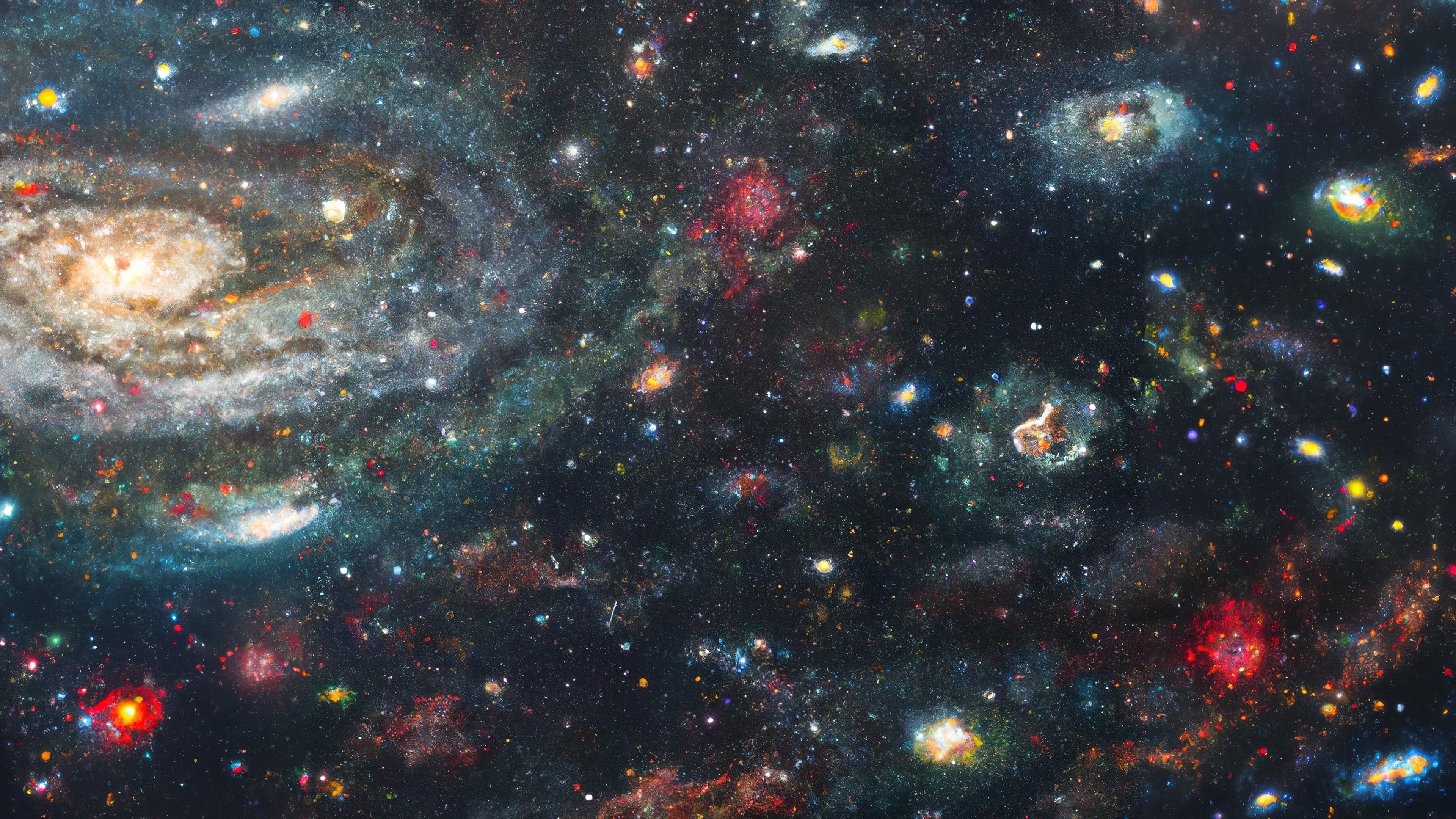 General 3840x2160 AI art painting space art universe stars galaxy space