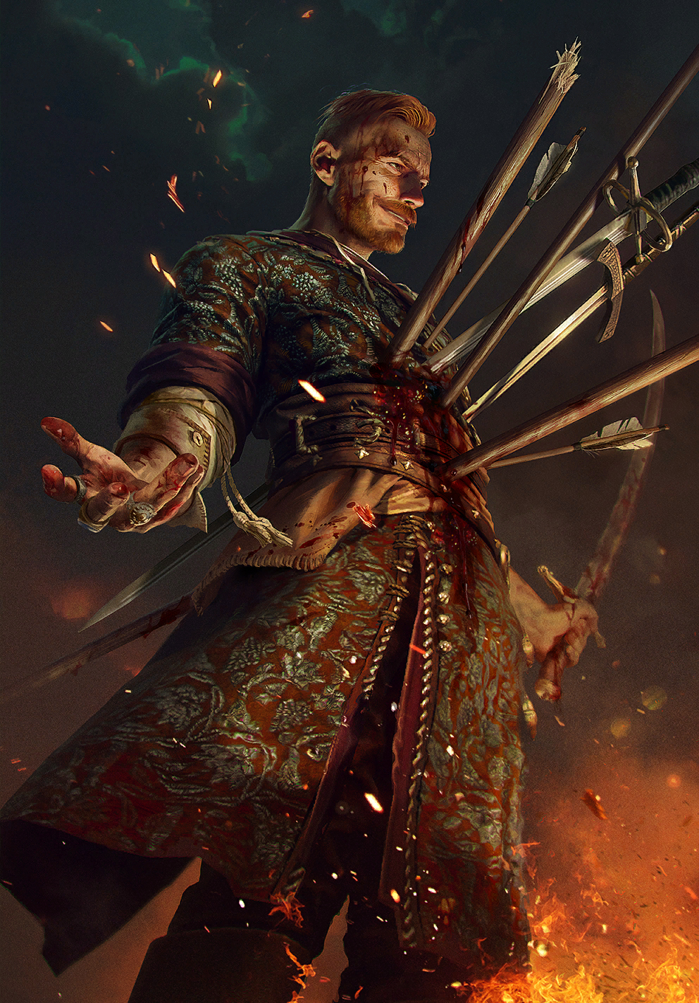 General 992x1424 Olgierd von Everec The Witcher 3: Wild Hunt Gwent blood video game men video game characters video games