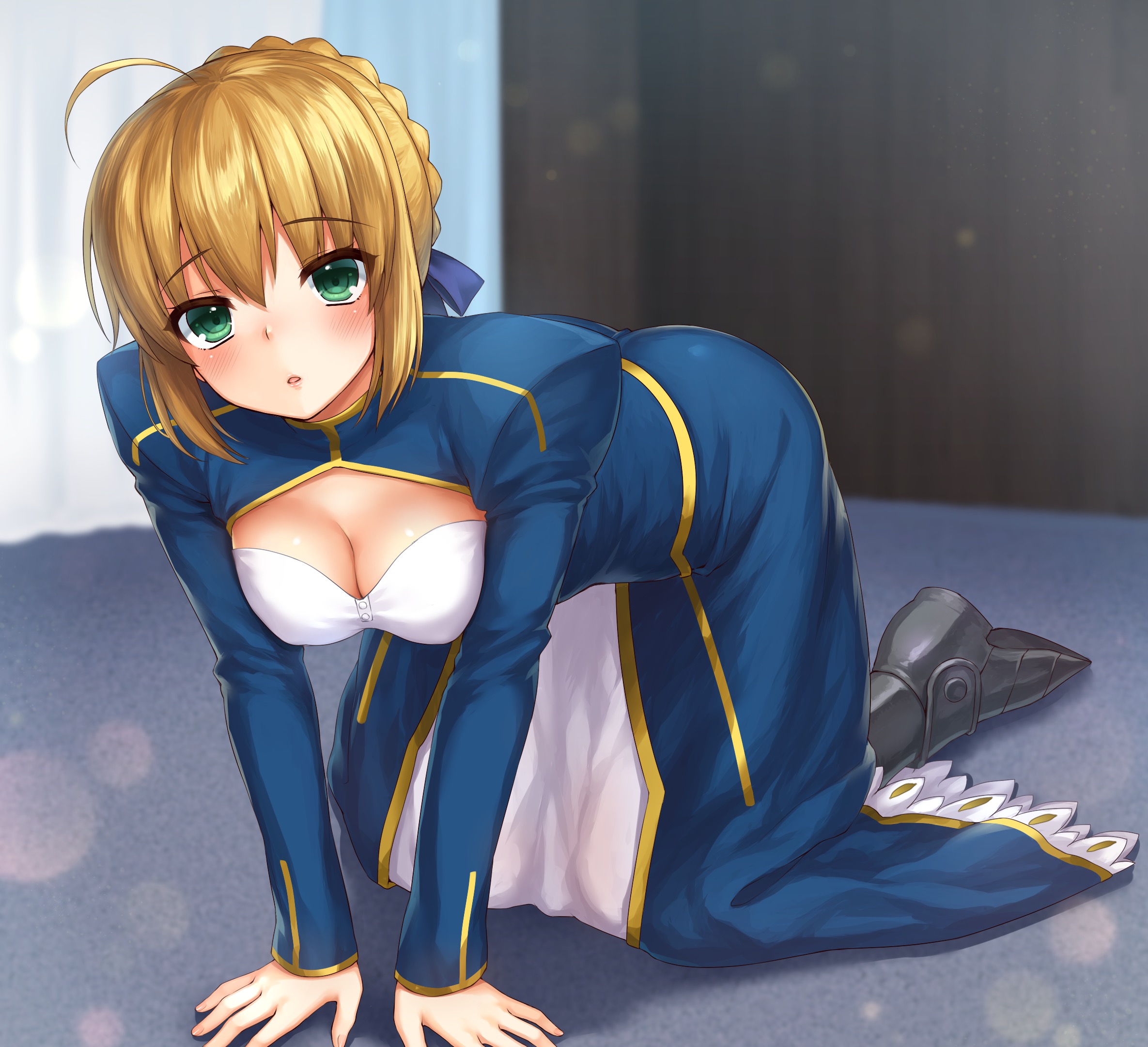 Anime 2370x2160 Fate series Fate/Stay Night anime girls Saber blonde