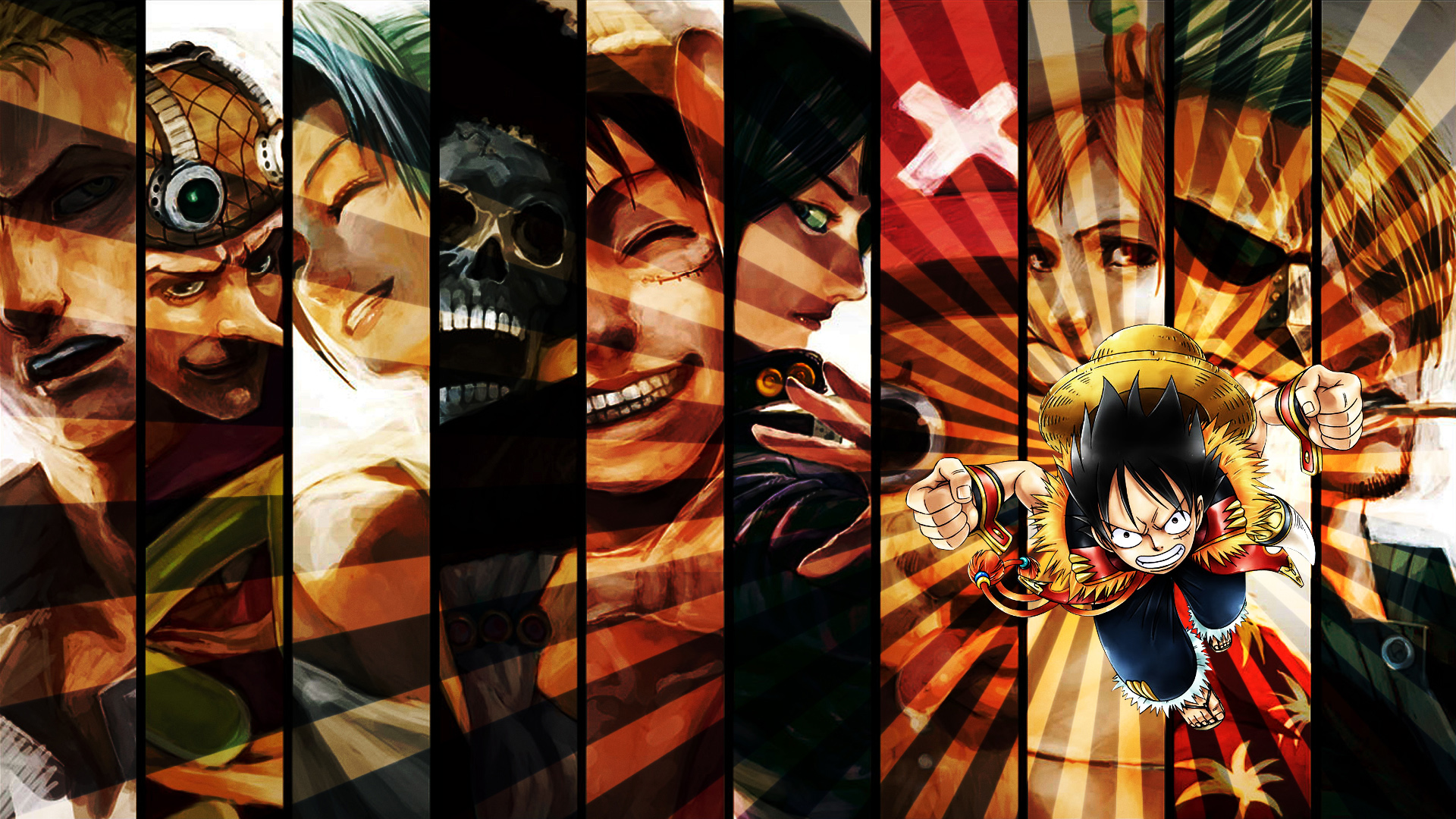 Anime 1920x1080 anime One Piece collage anime boys anime girls