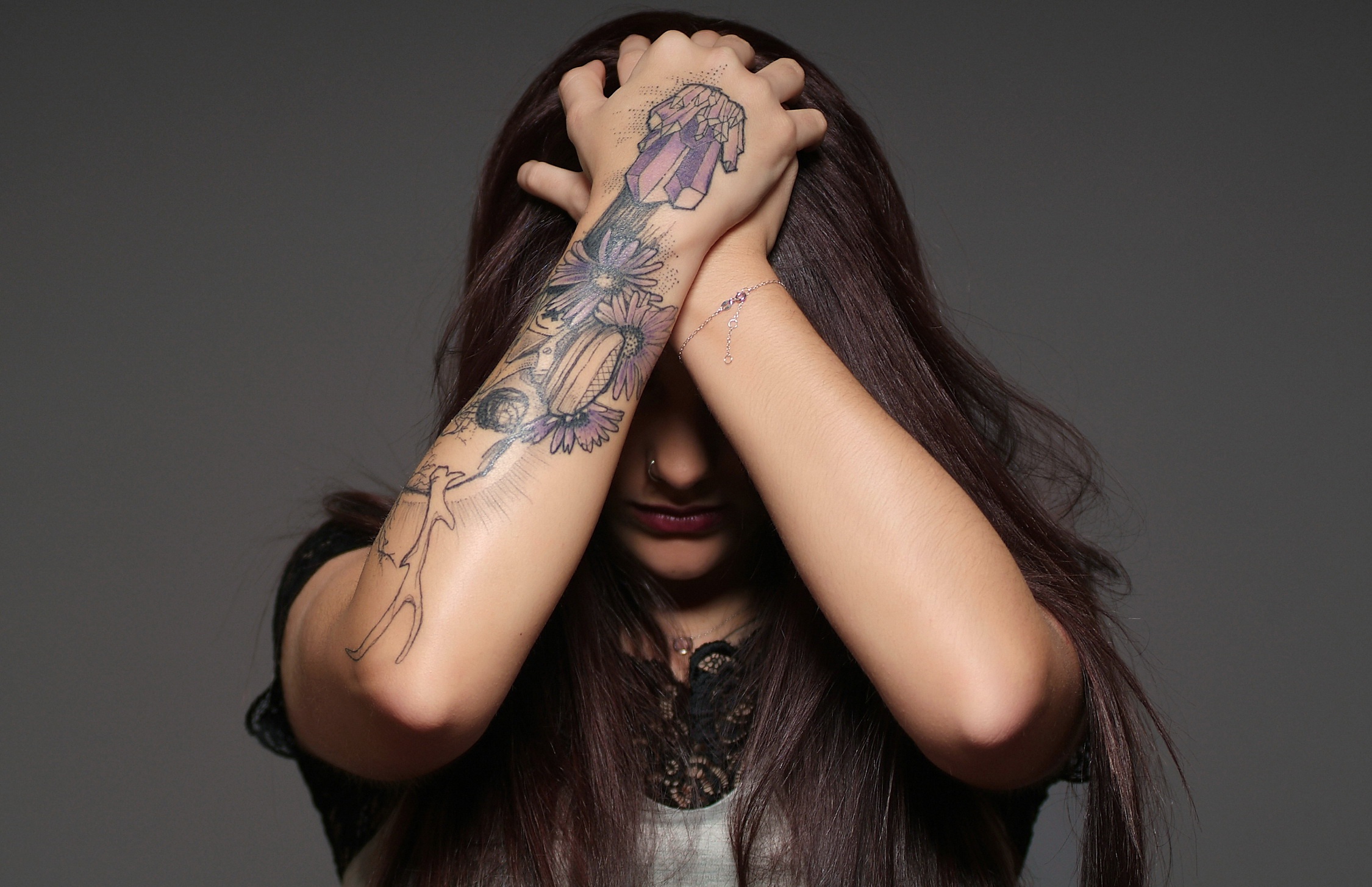 People 2250x1455 arms tattoo covering face women