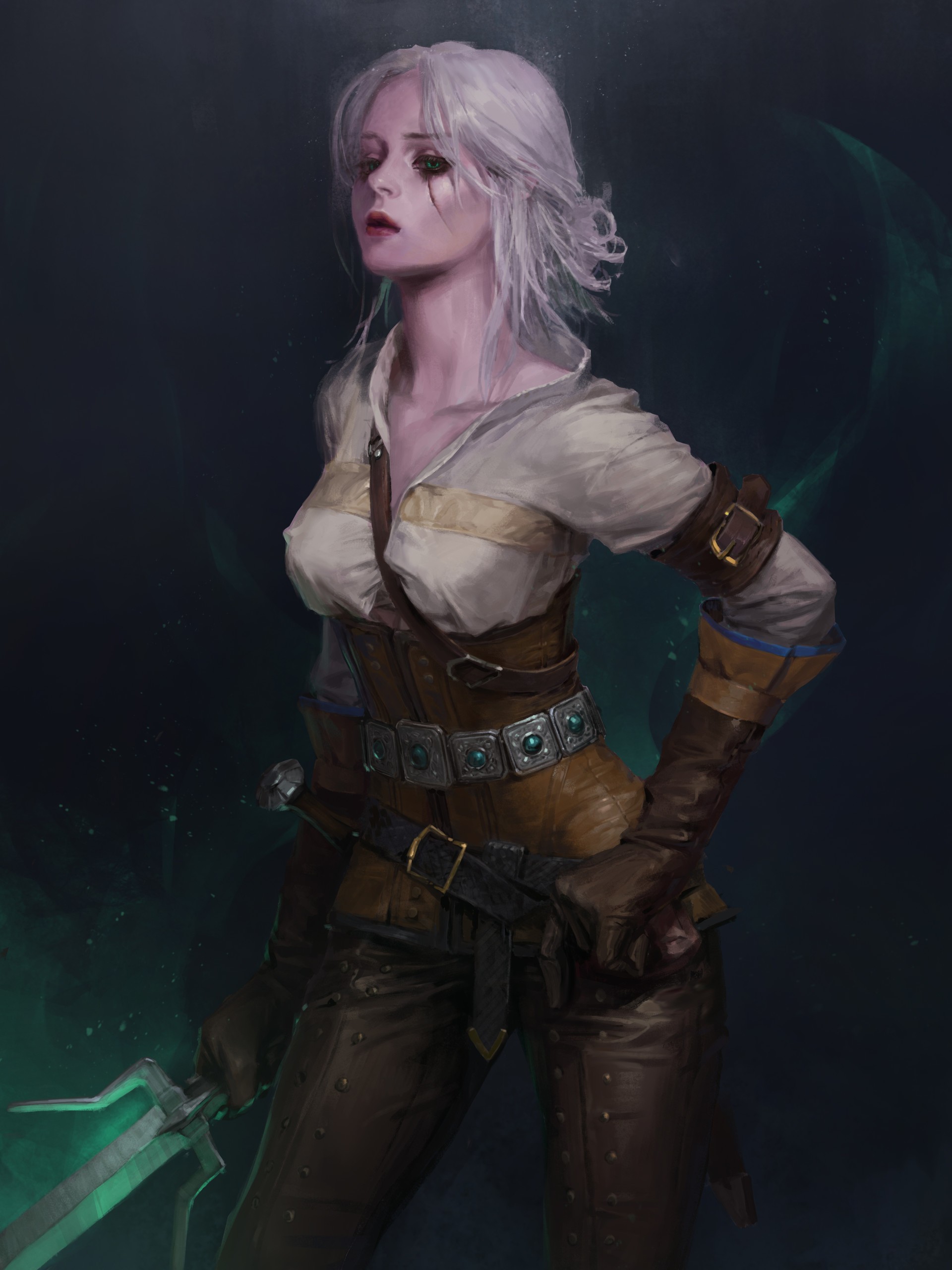 General 1920x2560 fantasy art The Witcher 3: Wild Hunt Cirilla Fiona Elen Riannon The Witcher video games fantasy girl video game girls video game characters RPG PC gaming
