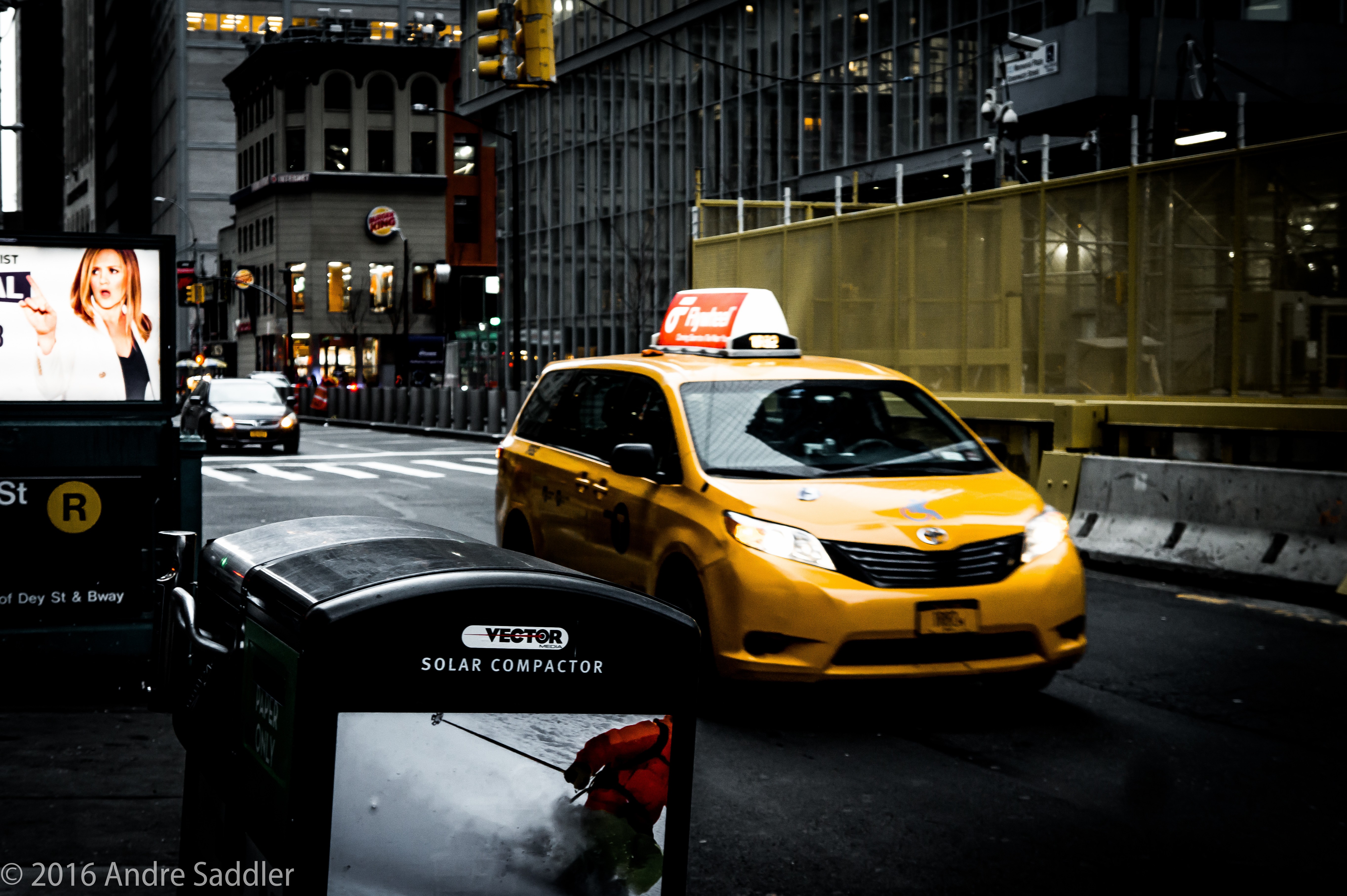 General 5456x3632 car street urban taxi city 2016 (year) New York City USA vehicle yellow cars watermarked