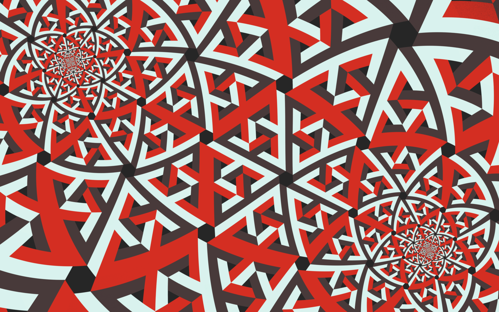 General 1920x1200 fractal red abstract symmetry digital art DeviantArt
