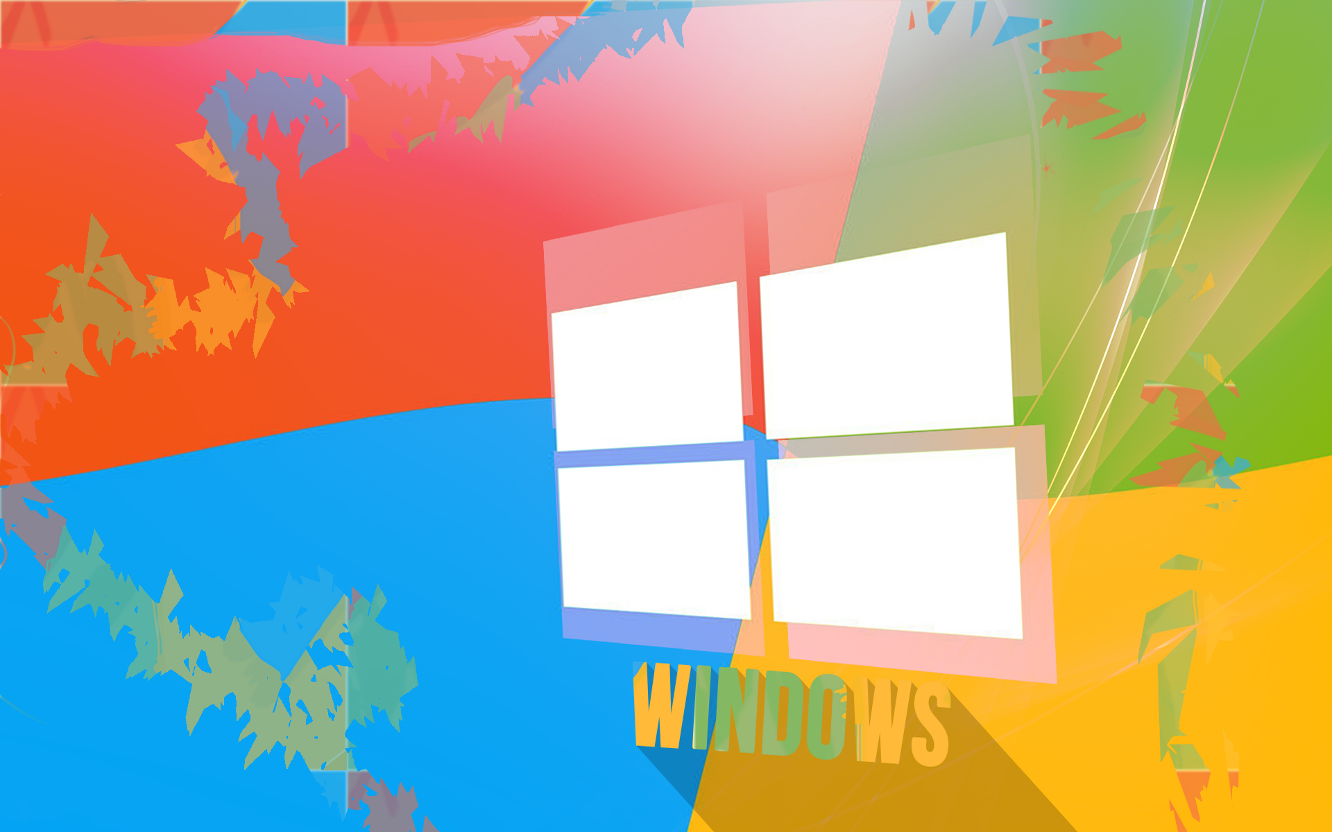 General 1920x1200 Windows 10 colorful red blue digital art logo Microsoft Windows
