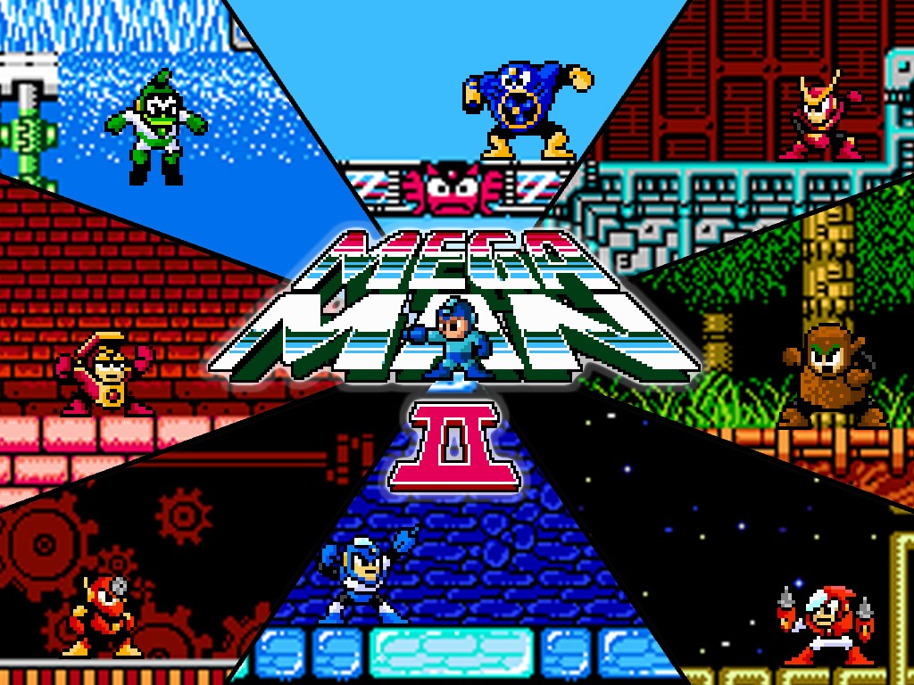 General 1024x768 Capcom Mega Man retro games video games video game art