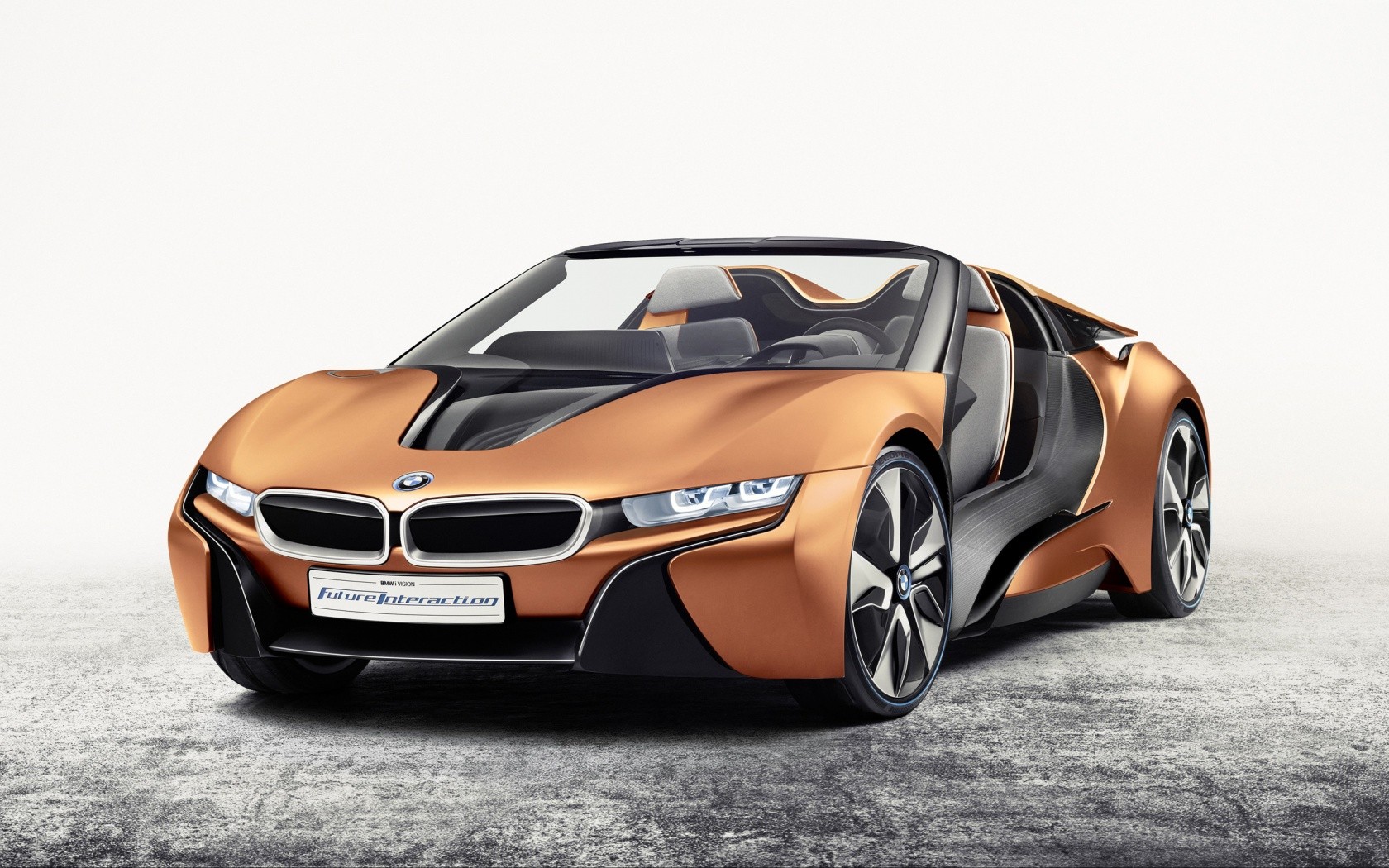General 1680x1050 BMW BMW i8 car black cabrio vehicle orange cars concept cars hybrid (car)