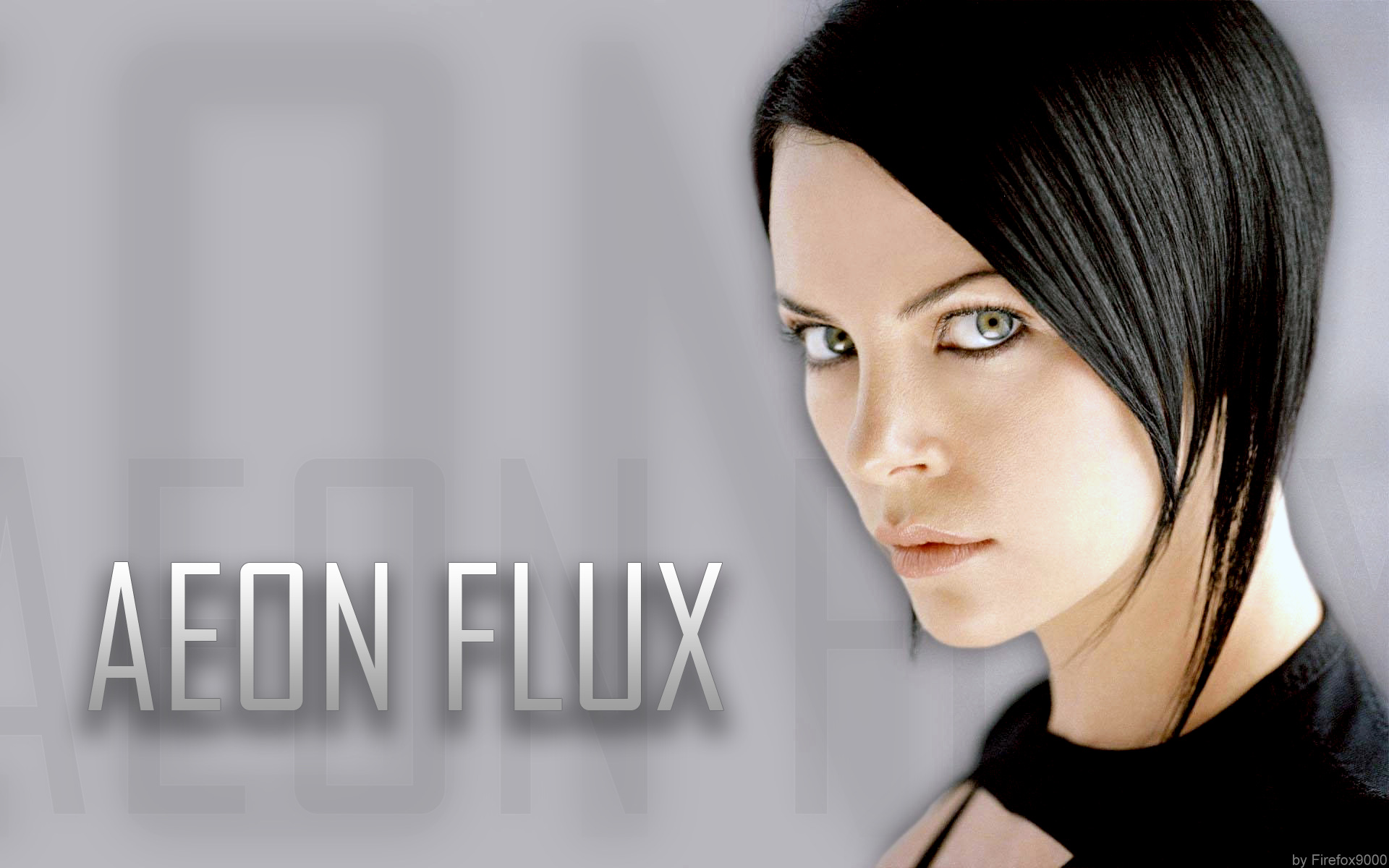 People 1920x1200 Aeon Flux Charlize Theron black hair looking at viewer women eyes actress movies