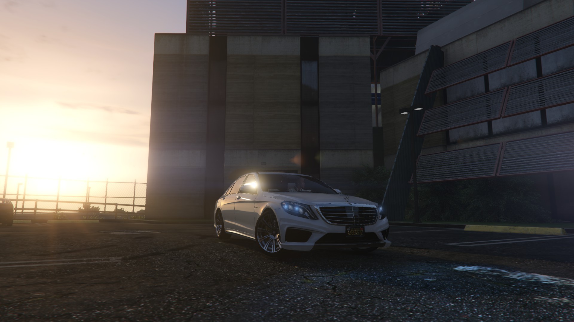 General 1920x1080 Grand Theft Auto V sunlight Mercedes-Benz video games car Rockstar Games
