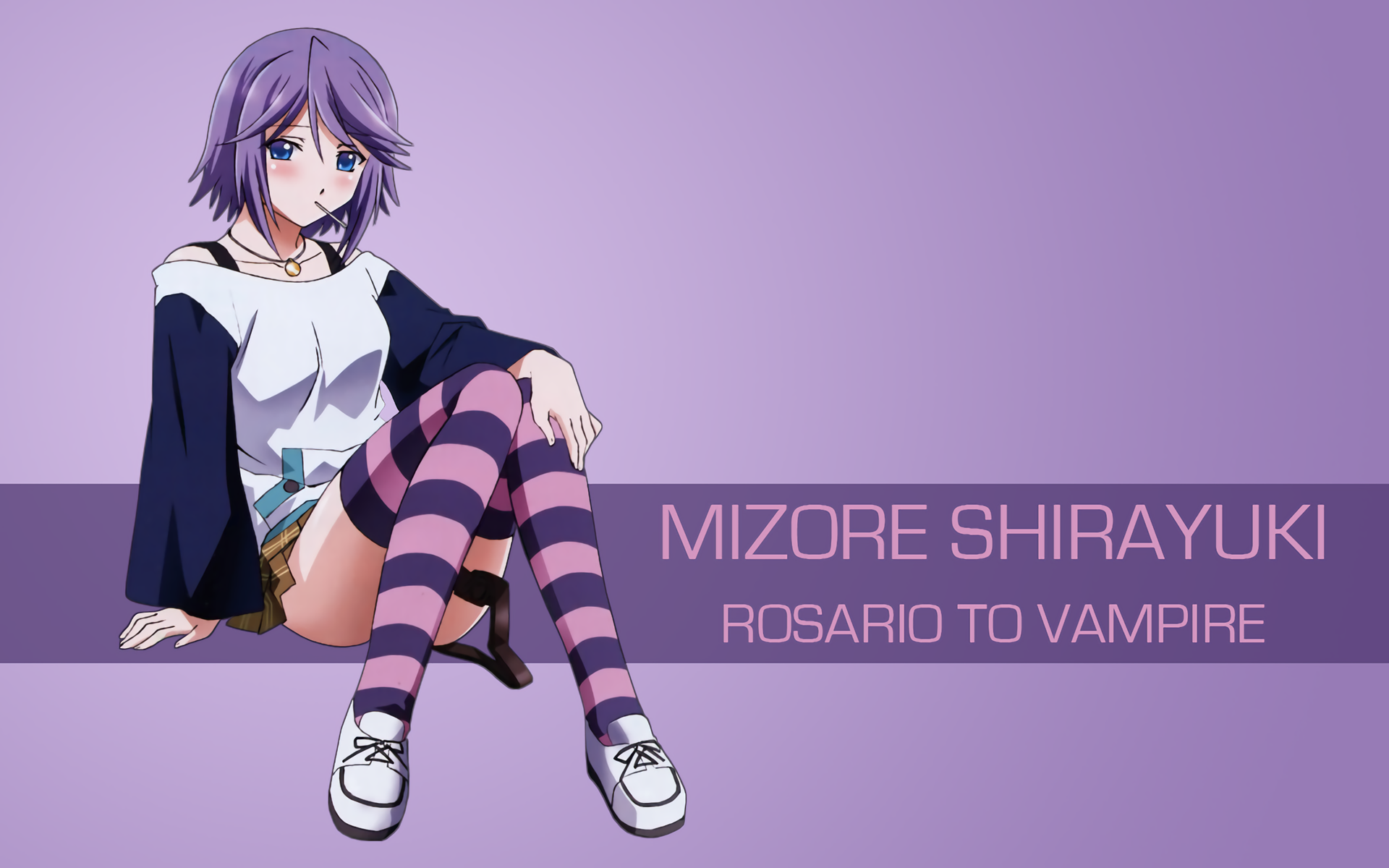 Anime 1920x1200 anime girls Rosario + Vampire Shirayuki Mizore