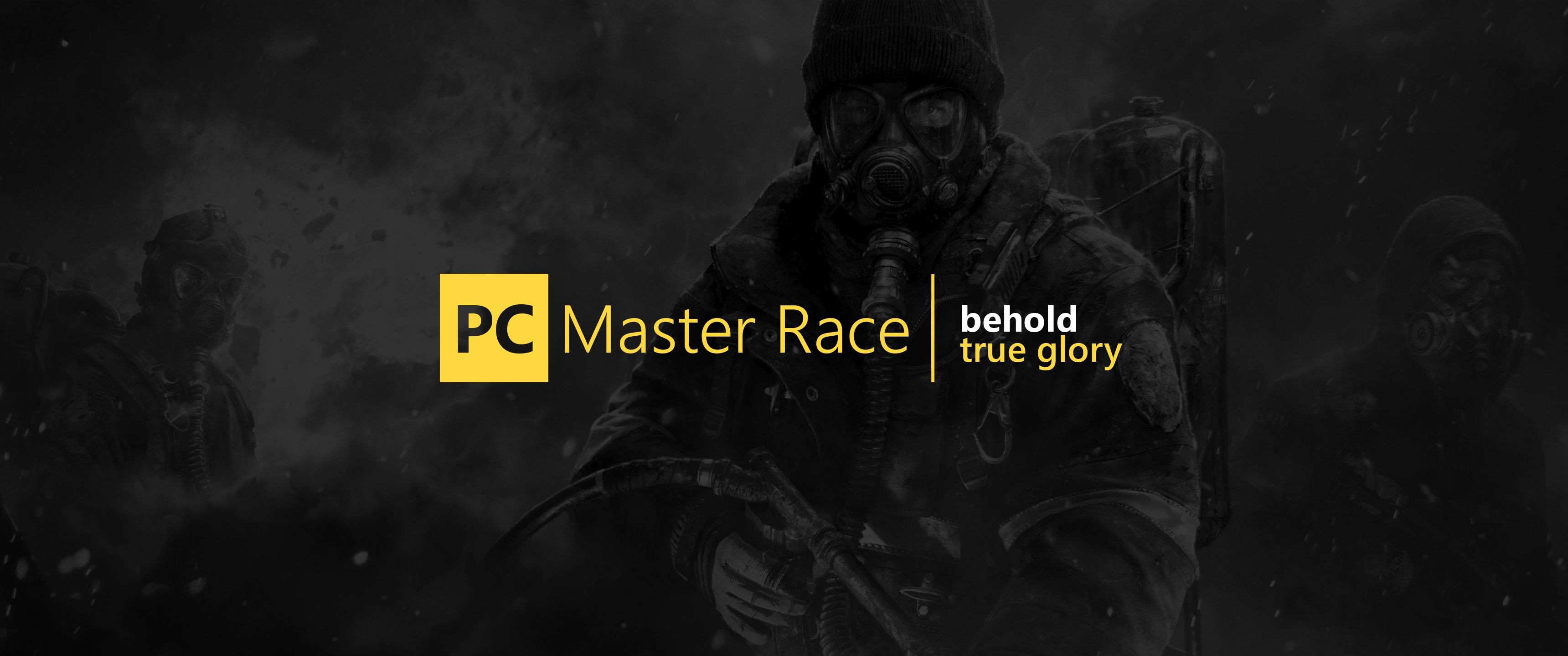 General 3440x1440 PC gaming PC Master  Race logo