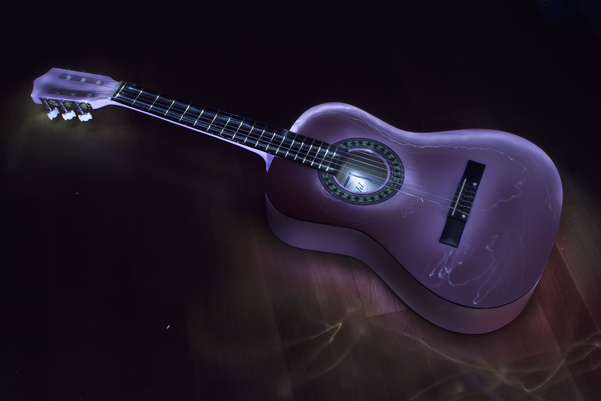 General 2048x1365 music guitar purple musical instrument Bassem Khaled digital art low light