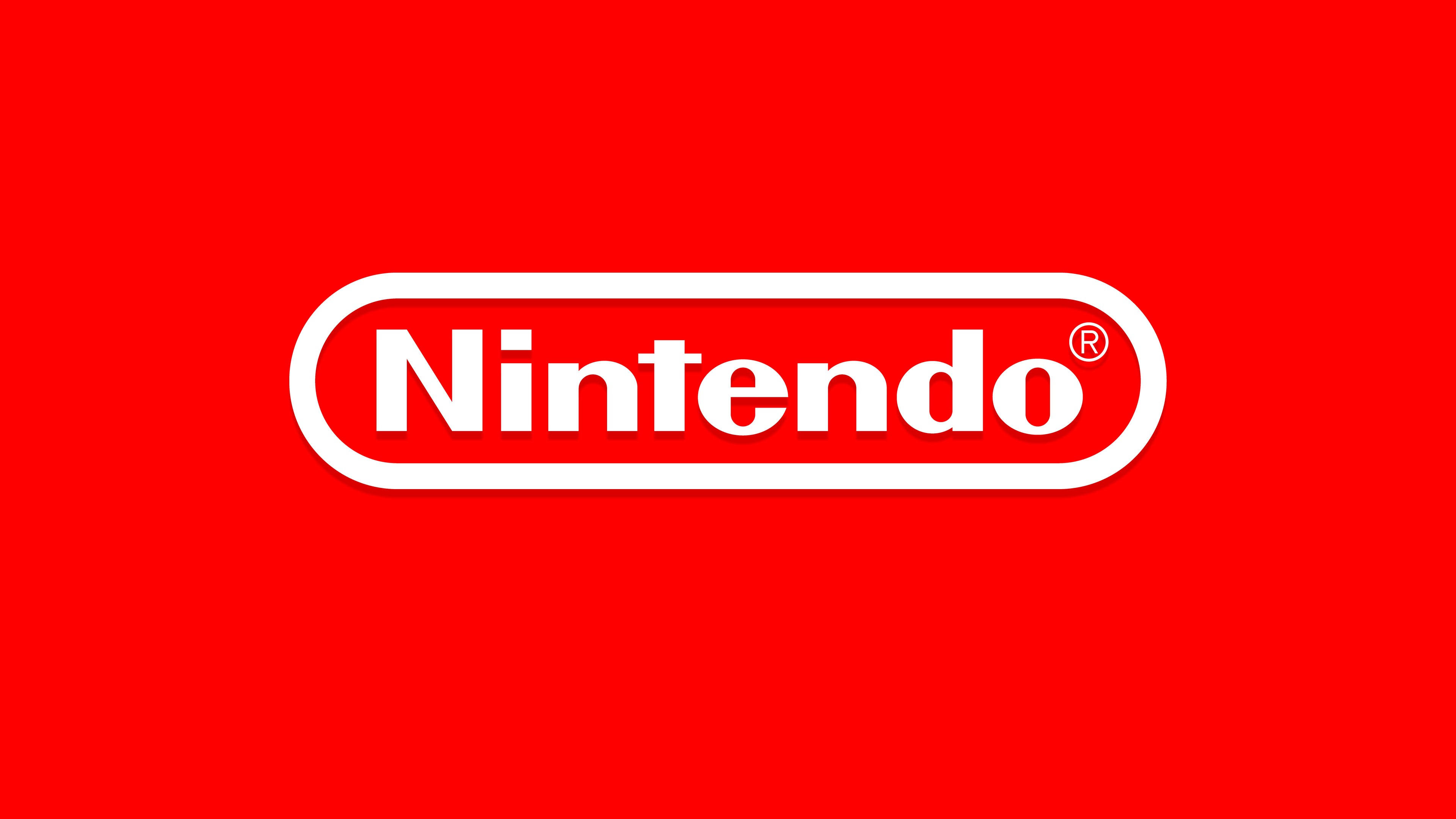 General 3840x2160 SNES brand video games Nintendo typography red background red