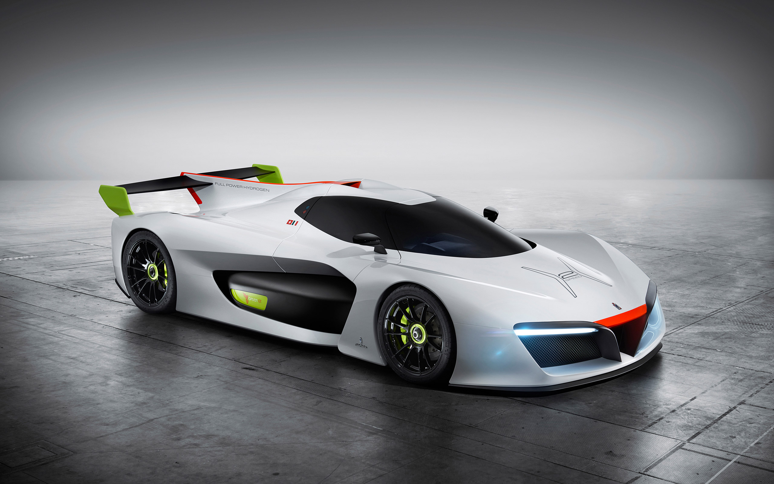 General 2560x1600 Pininfarina H2 Speed car vehicle electric car concept cars silver cars gray background