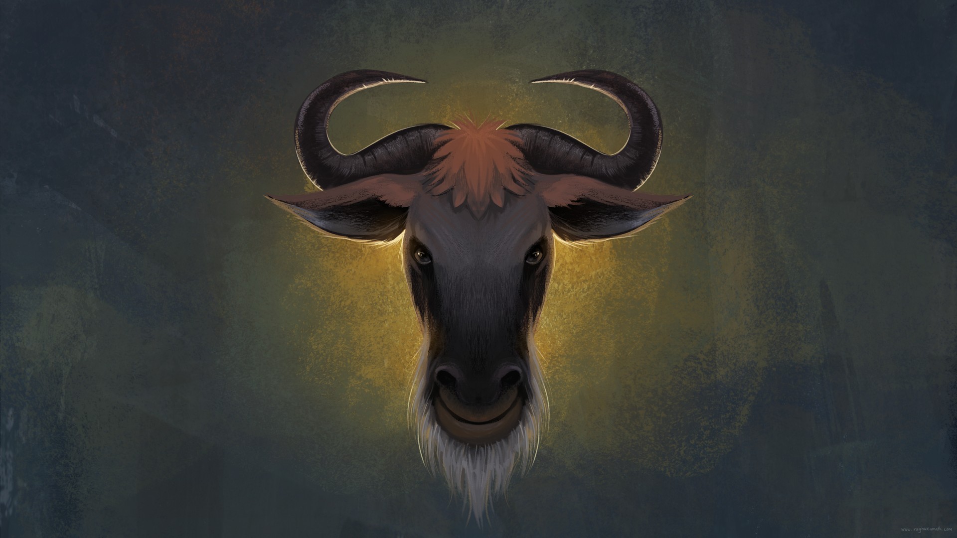General 1920x1080 Linux GNU animals horns artwork mammals goats