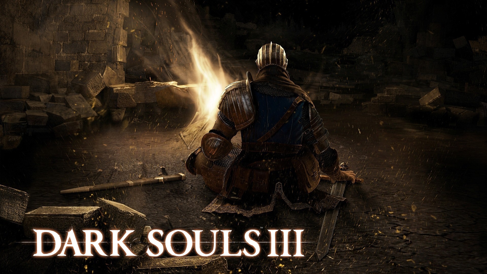 General 1920x1080 video games From Software video game art Dark Souls knight bonfires