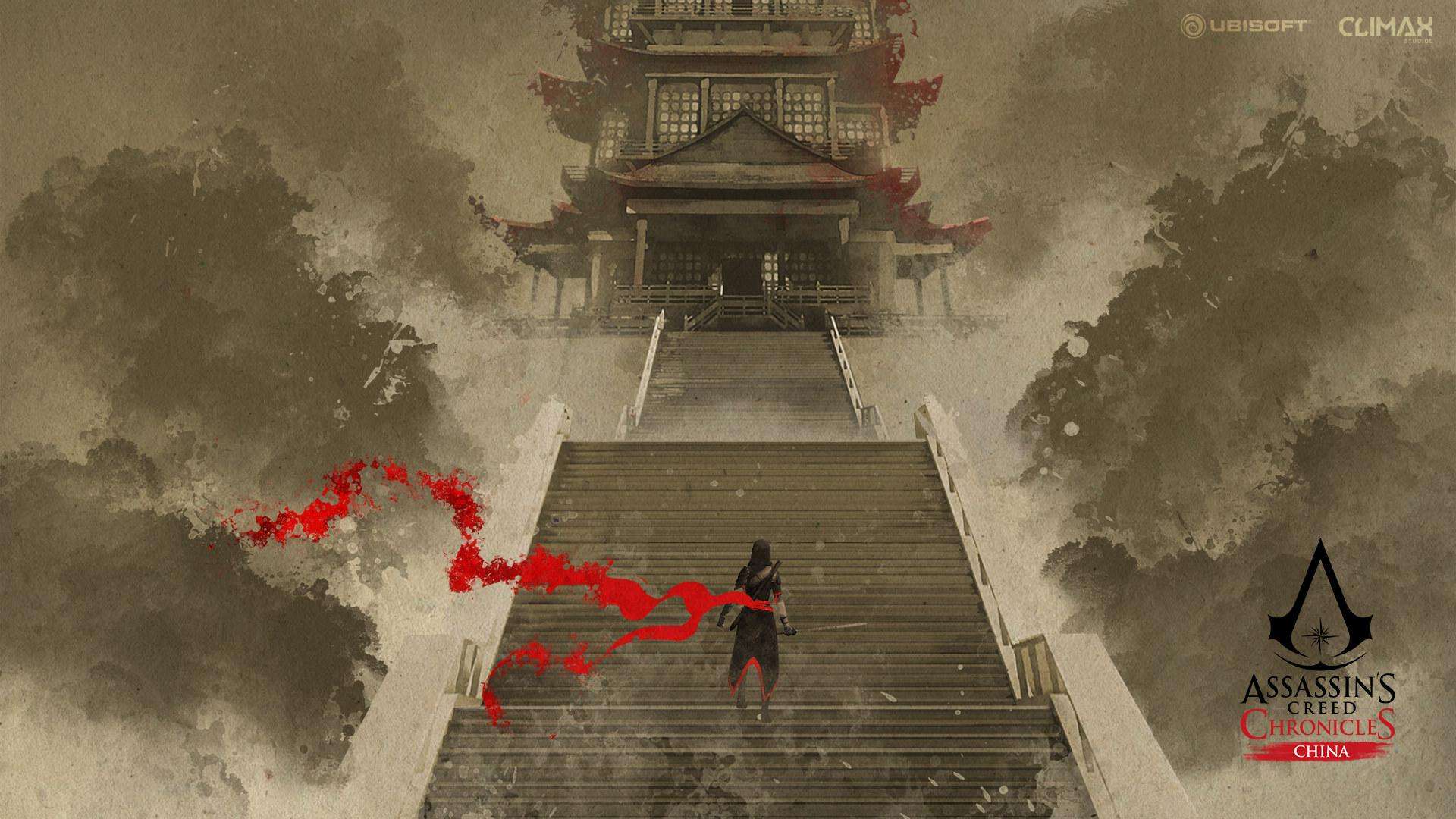 Anime 1920x1080 Assassin's Creed Chinese architecture video games Assassin's Creed: Chronicles