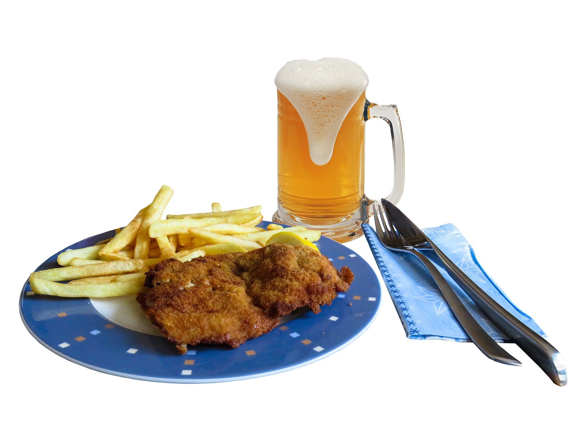 General 1920x1440 food dishes fork table knife napkin mug beer foam fries white background beer mugs alcohol