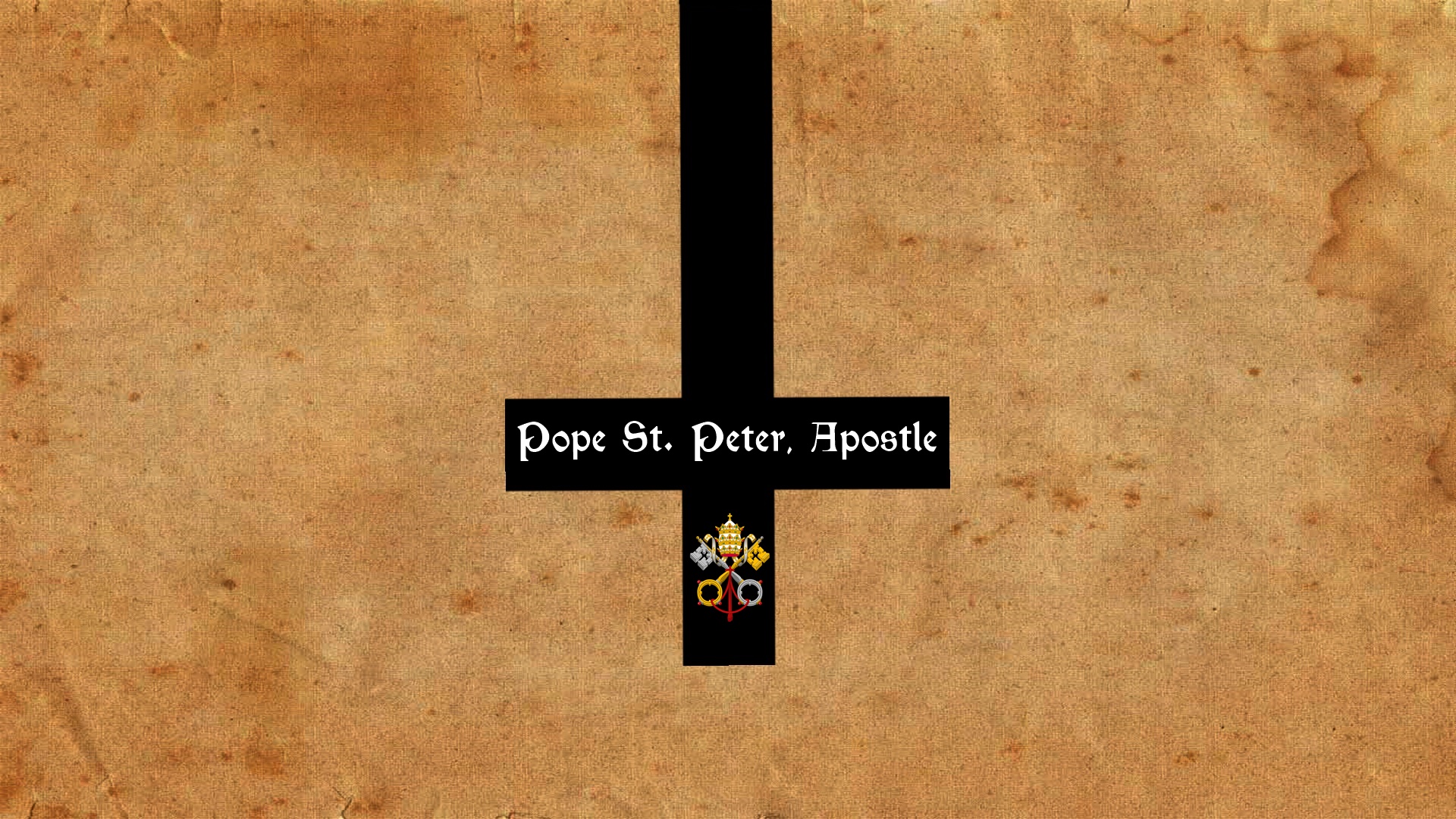 General 1920x1080 church pope Vatican City 12 apostles keys cross digital art simple background