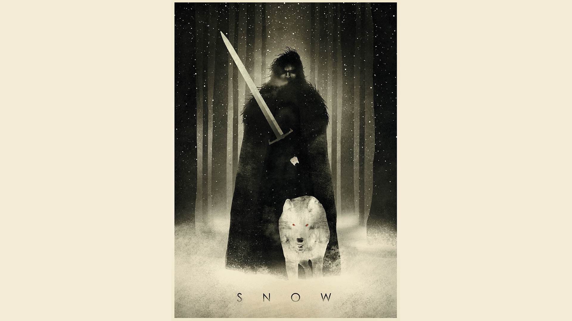 General 1920x1080 Game of Thrones Jon Snow fantasy men fantasy art sword TV series digital art simple background