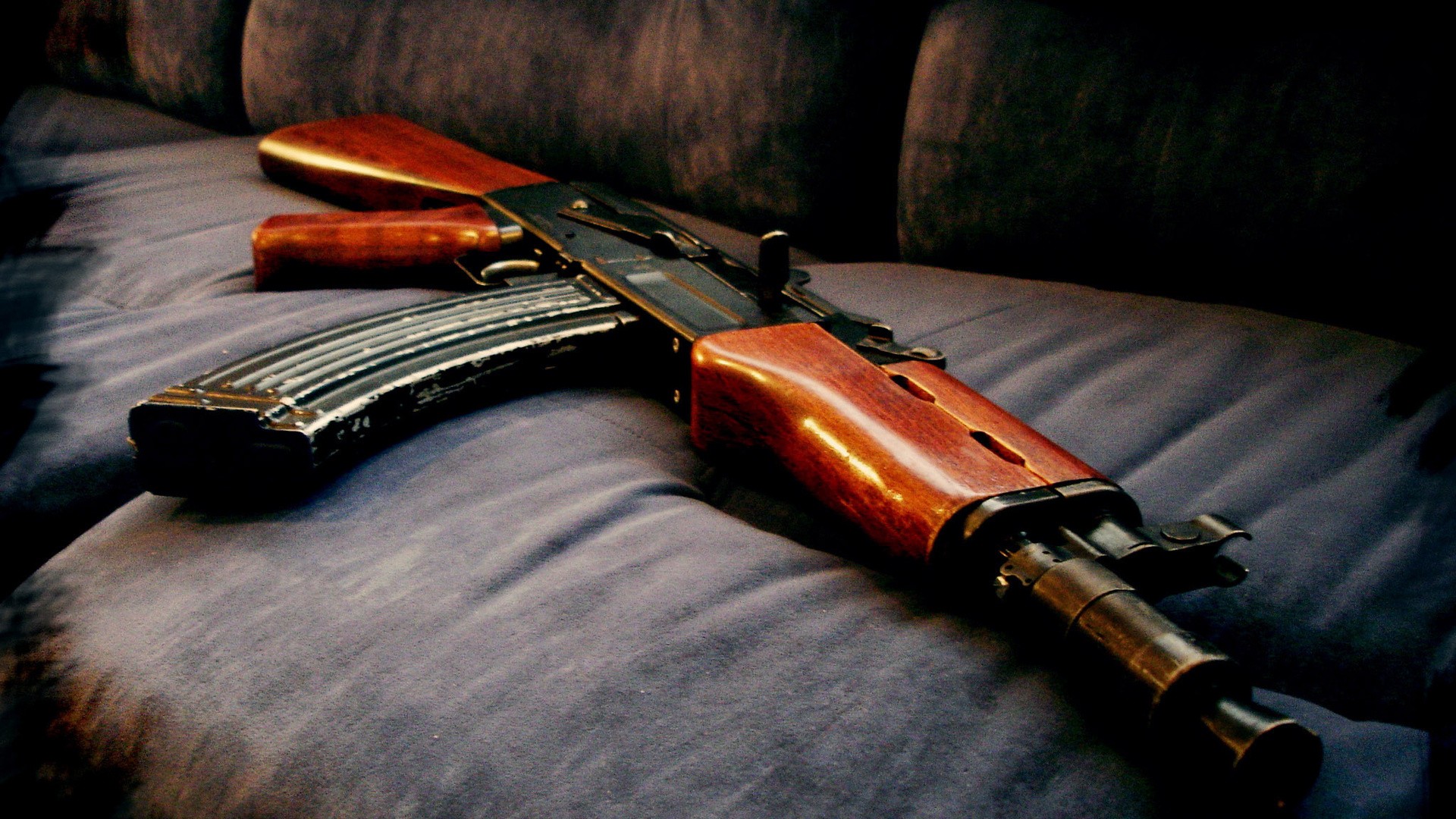 General 1920x1080 AKS-74U weapon couch carbine Russian/Soviet firearms
