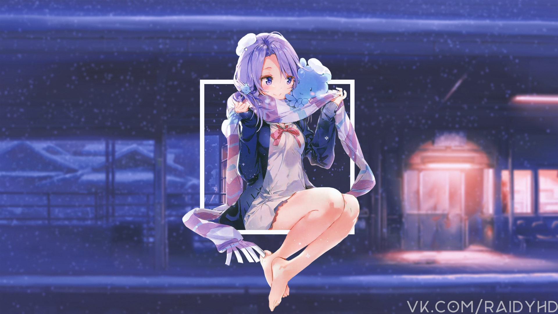 Anime 1920x1080 anime girls picture-in-picture anime watermarked