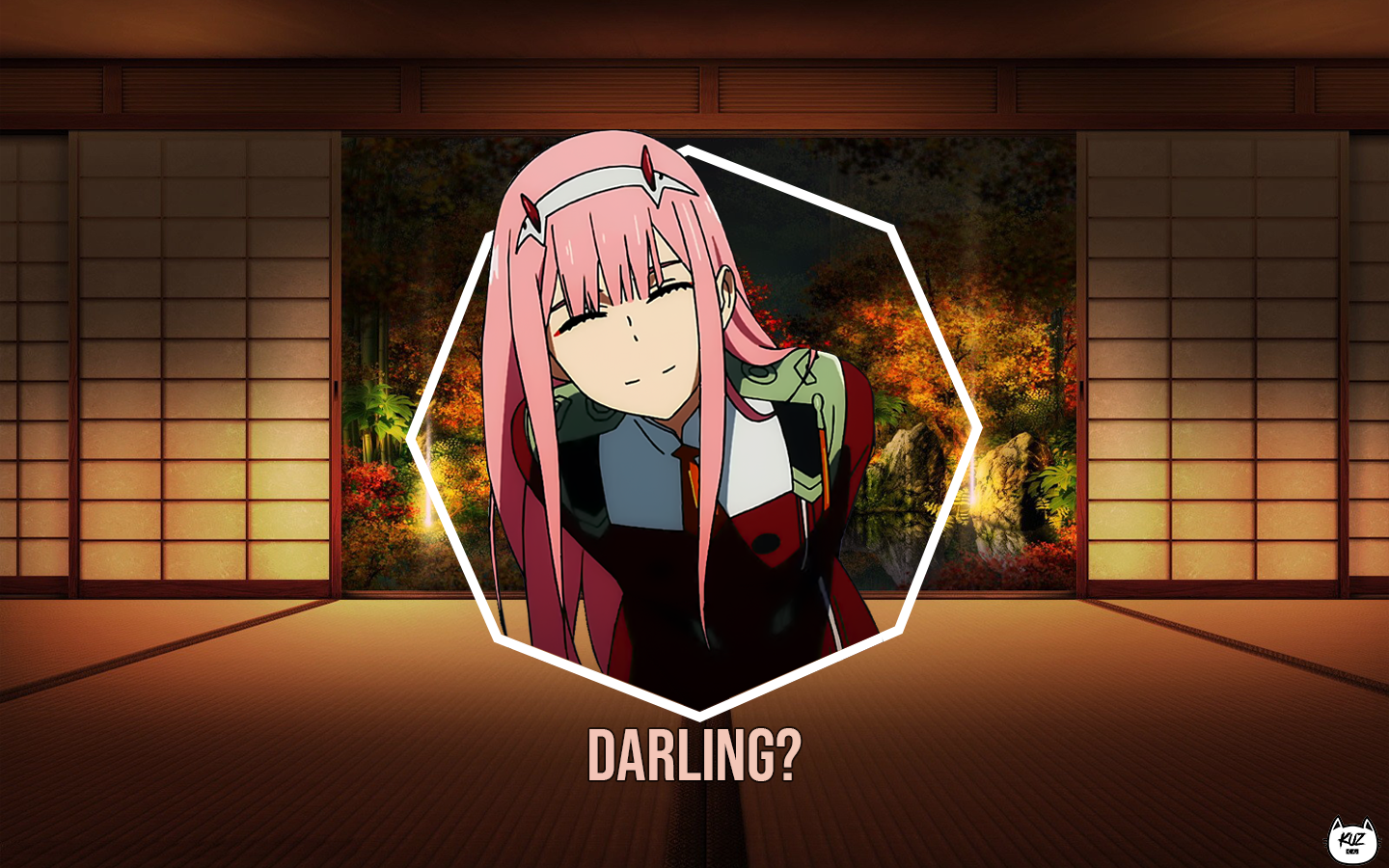 Anime 1440x900 Zero Two (Darling in the FranXX) Darling in the FranXX anime girls picture-in-picture
