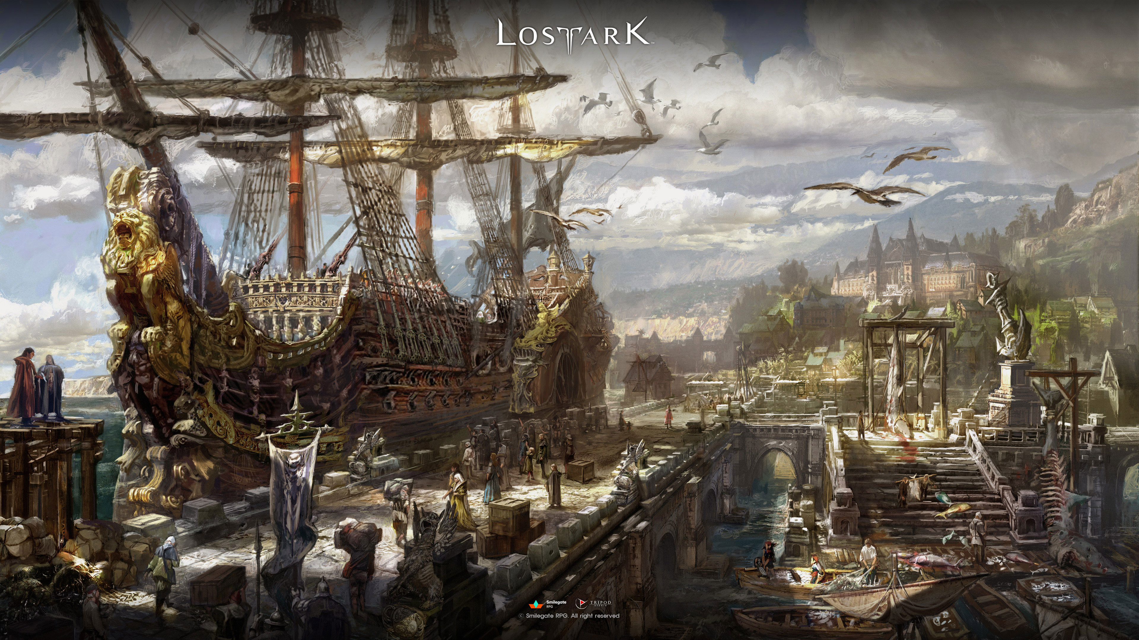 General 3840x2160 Lost Ark Lost Ark 2018 2018 (year) sailing ship PC gaming fantasy art