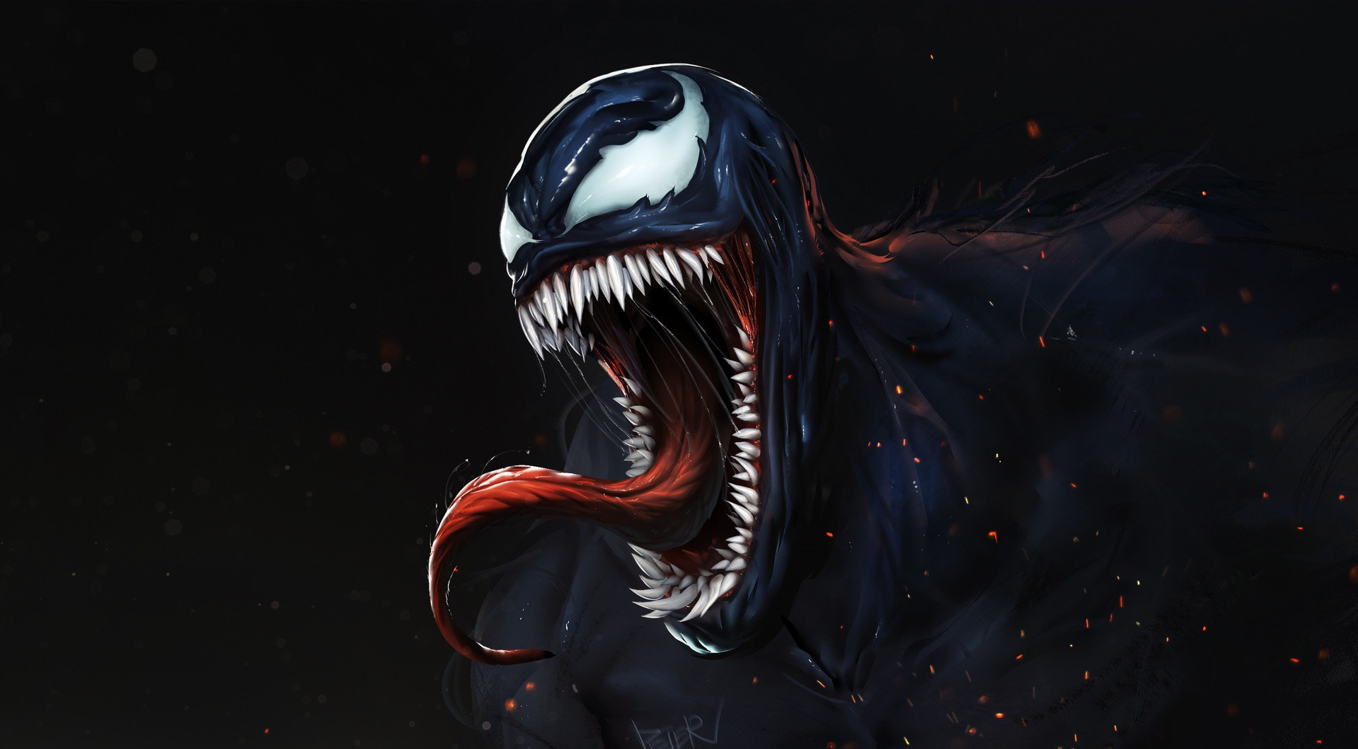 General 1919x1059 Venom artwork creature comics Marvel Comics digital art