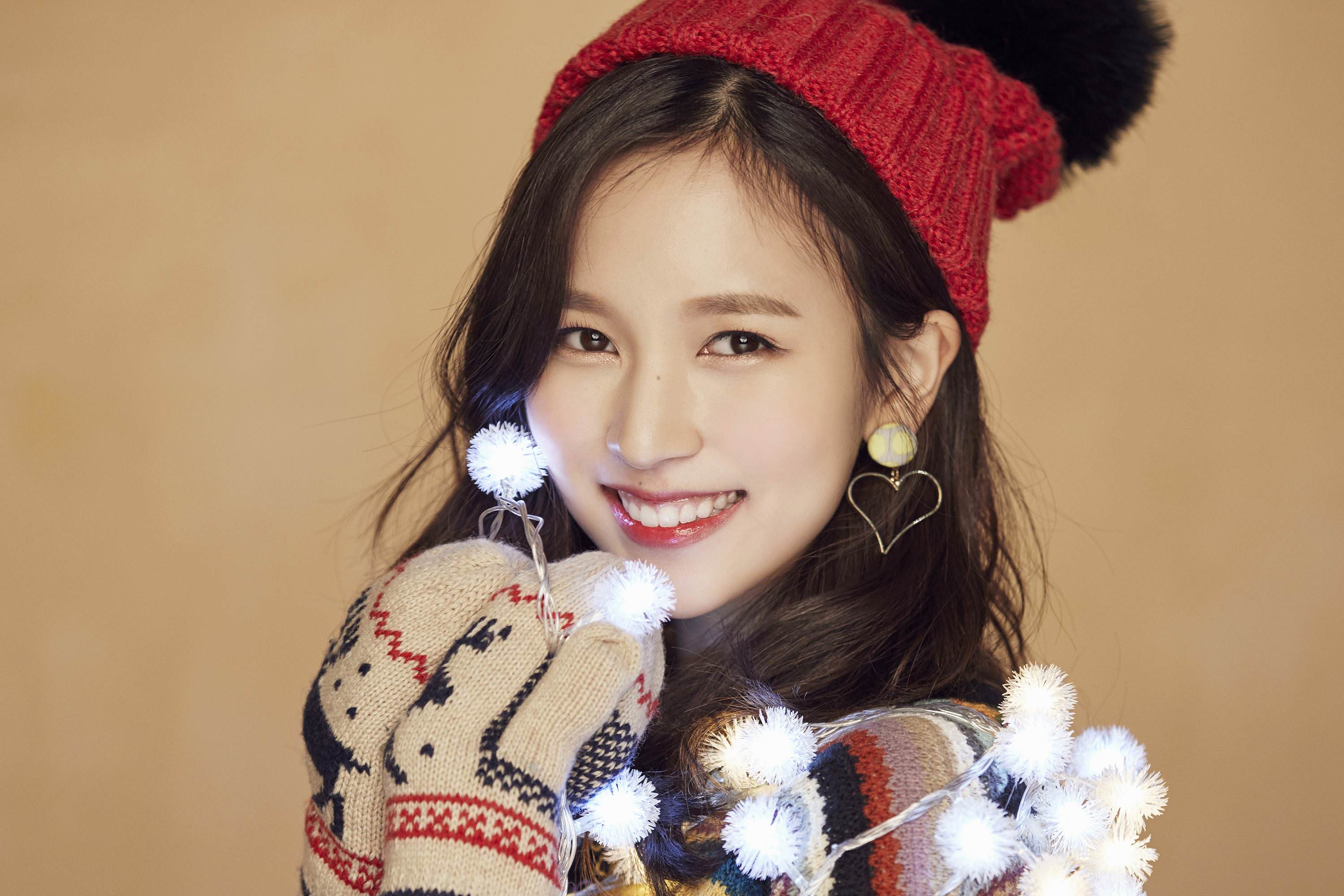 People 3000x2000 K-pop Twice women Asian singer Christmas warm colors twice mina