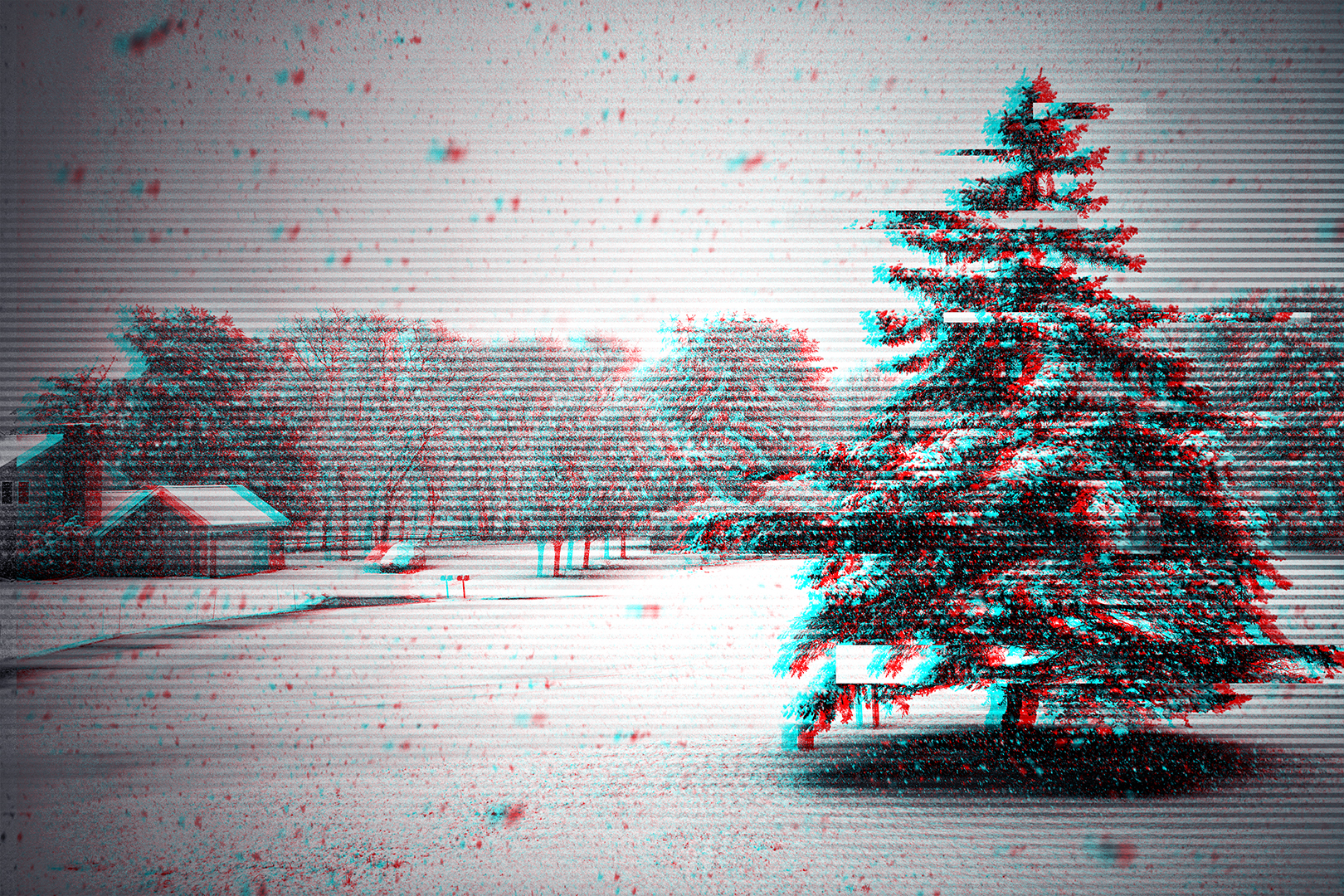 General 1620x1080 trees tree bark tree trunk snow snowflakes winter monochrome low saturation photography landscape edit photoshopped glitch art USA cold