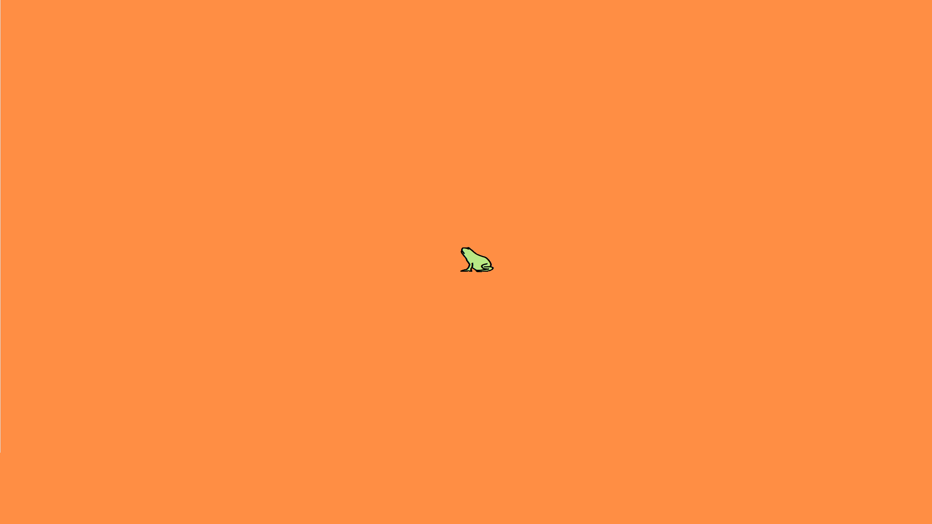 General 1920x1080 frog minimalism orange