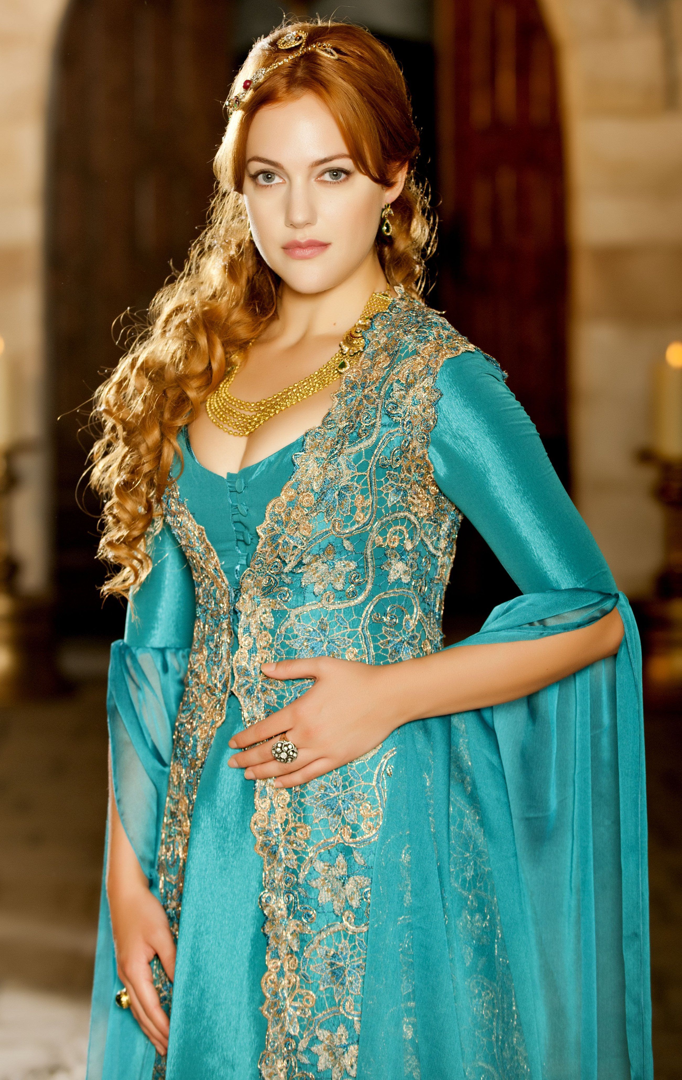 People 2600x4119 Turkish dress cleavage Magnificent century women redhead Meryem Sarah Uzerli